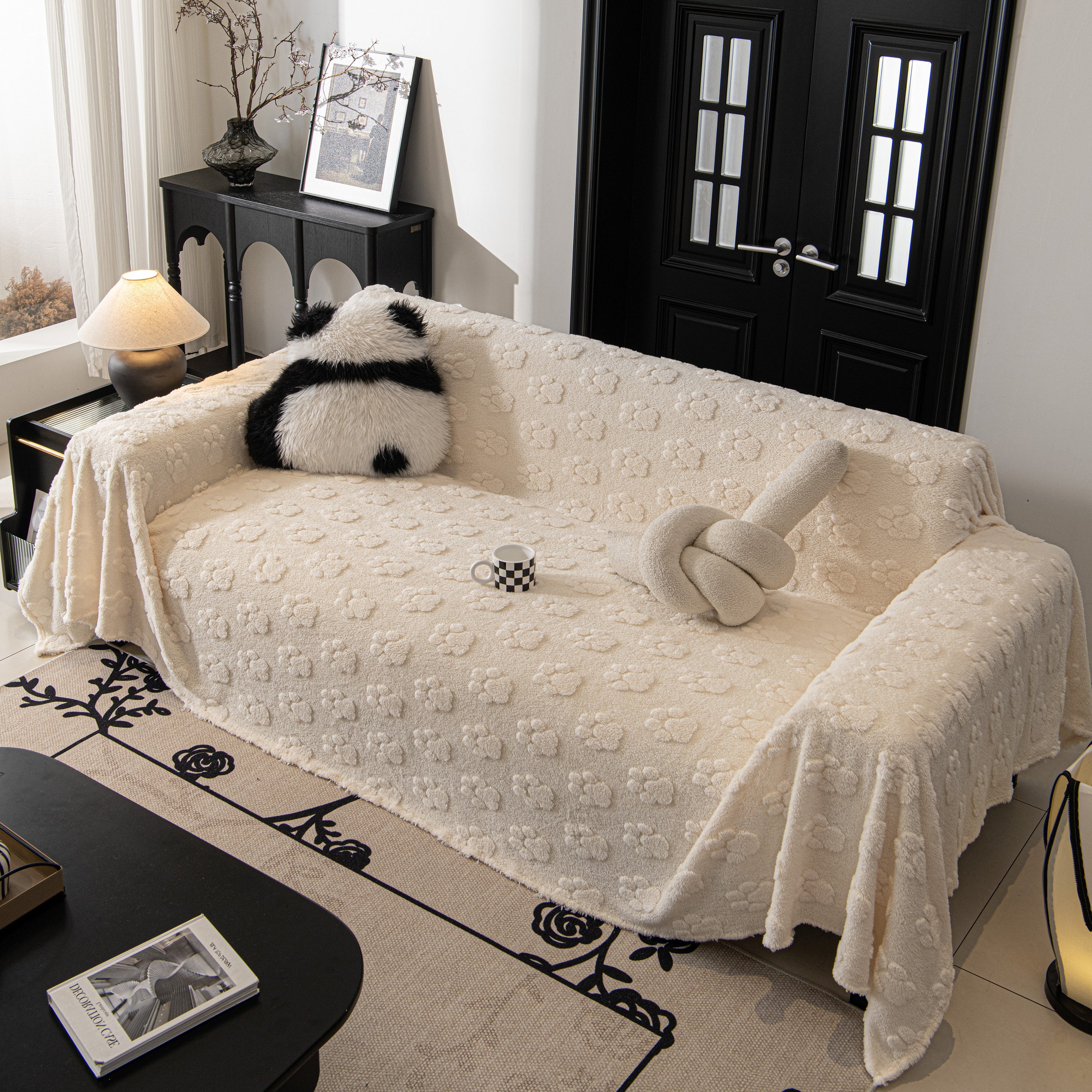Plush Jacquard Blankets For The Sofa Soft Slipcover Sectional Cover Throws For Sofas