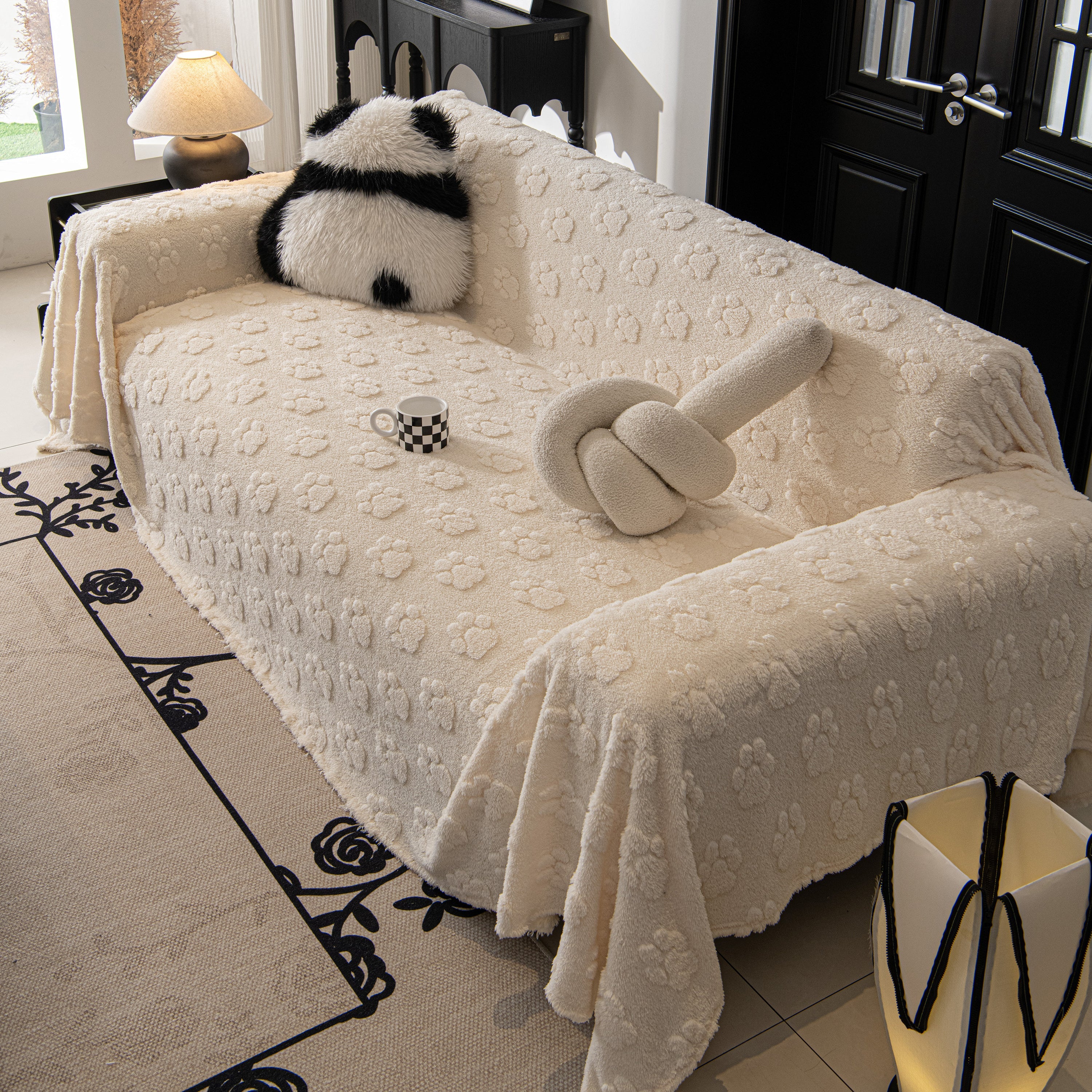 Plush Jacquard Blankets For The Sofa Soft Slipcover Sectional Cover Throws For Sofas