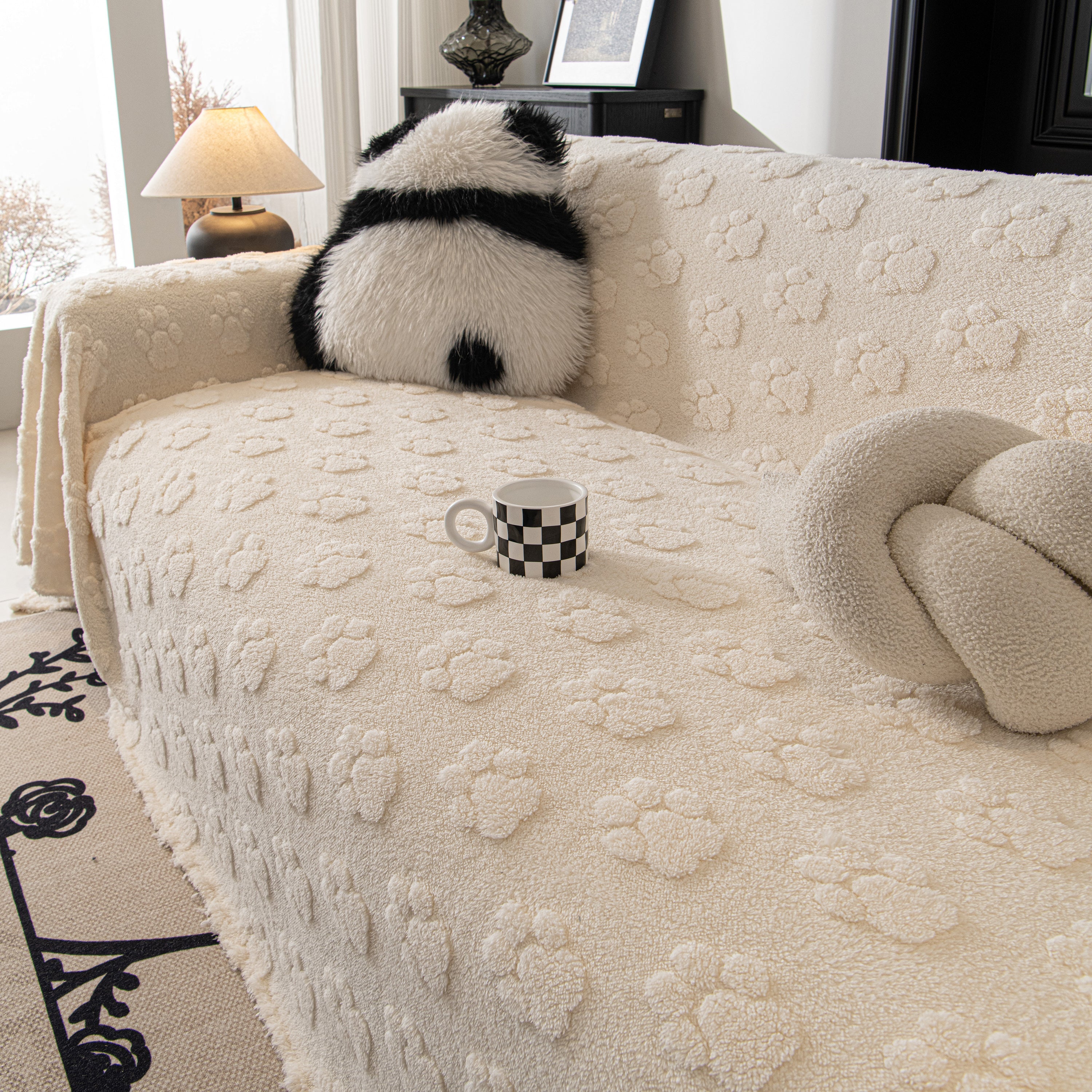 Plush Jacquard Blankets For The Sofa Soft Slipcover Sectional Cover Throws For Sofas