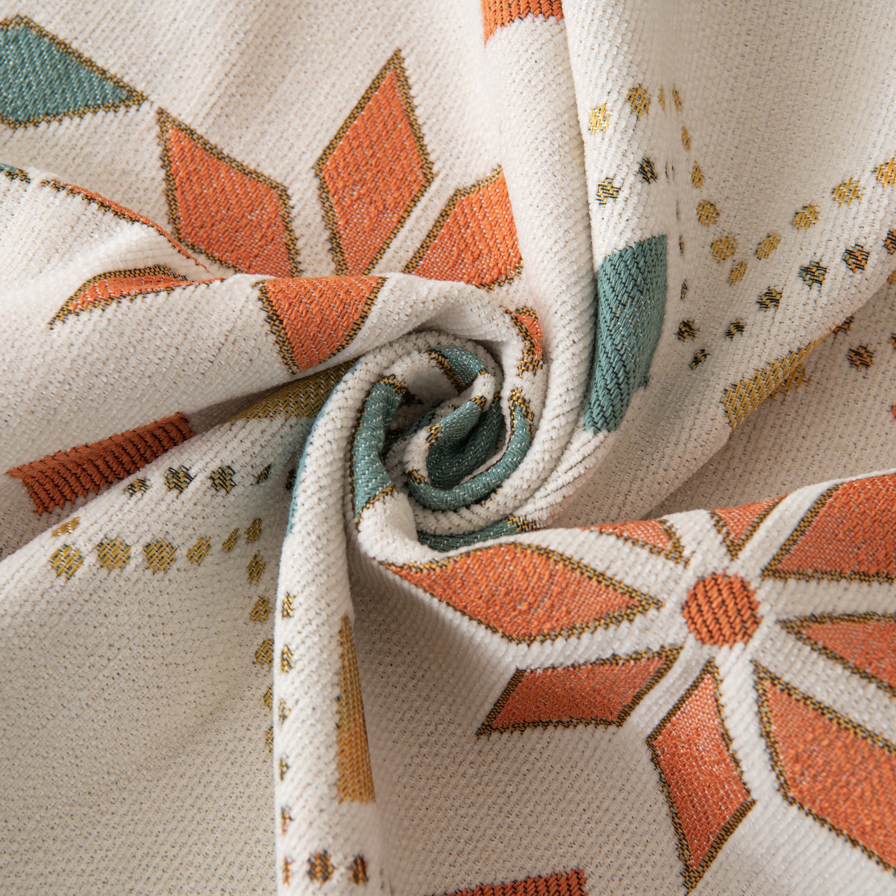 Bohemian Geometric Sofa Throw Cover, Cozy & Protective Ethnic-inspired Couch Cover