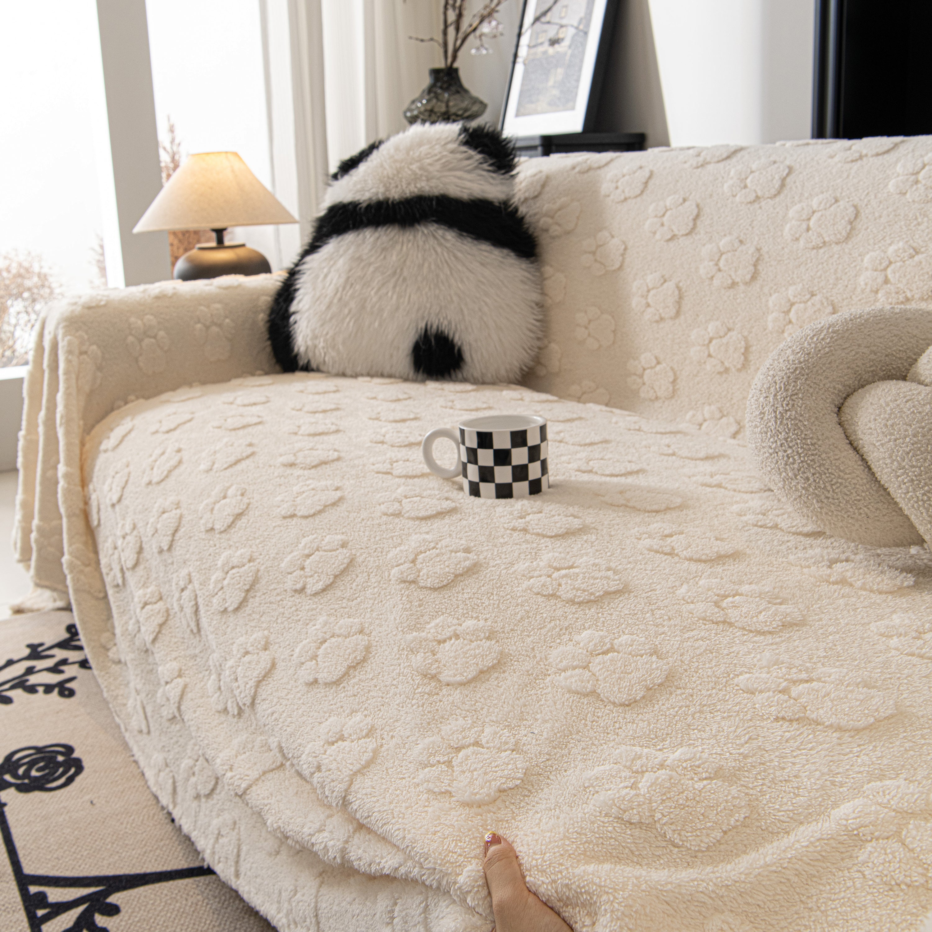 Plush Jacquard Blankets For The Sofa Soft Slipcover Sectional Cover Throws For Sofas