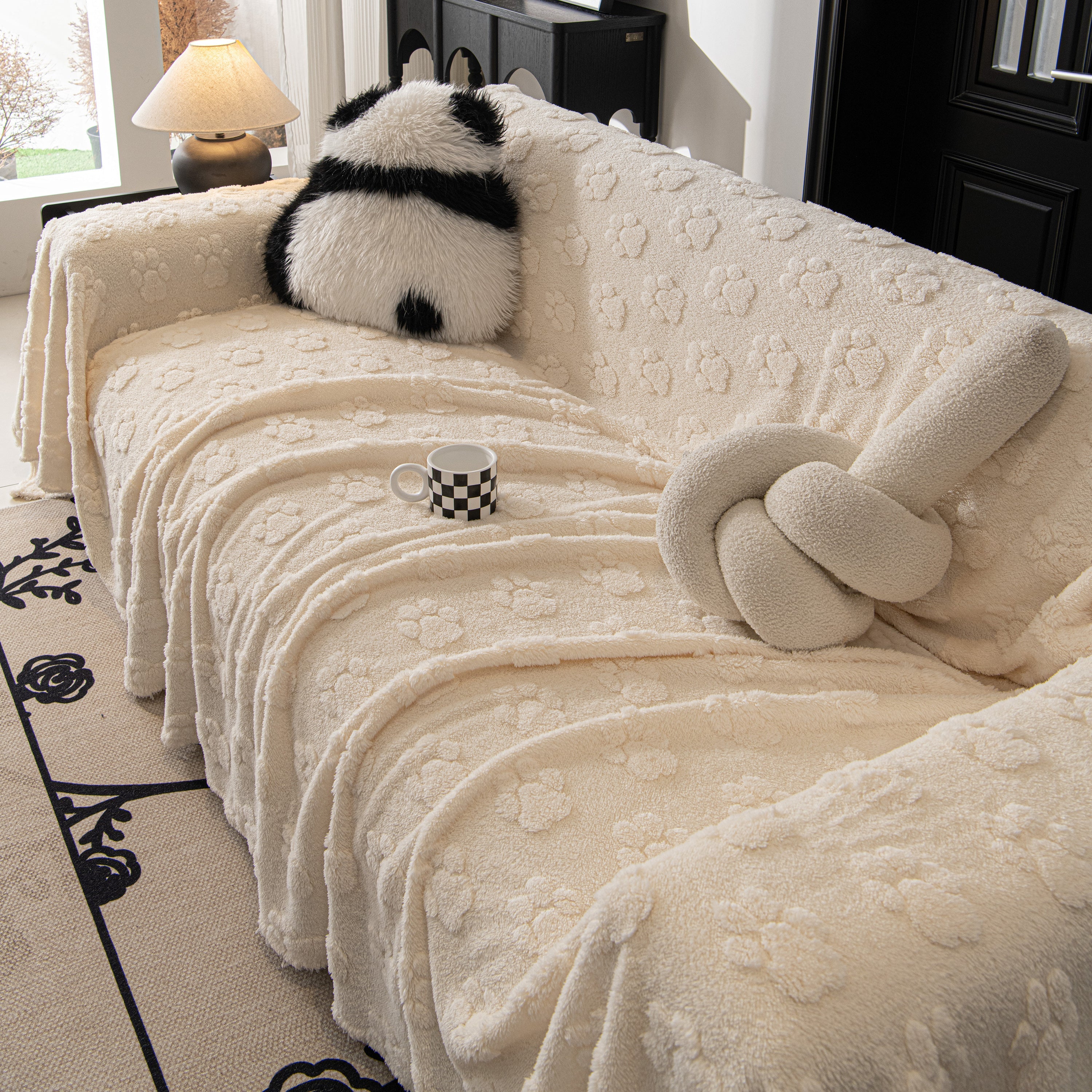 Plush Jacquard Blankets For The Sofa Soft Slipcover Sectional Cover Throws For Sofas