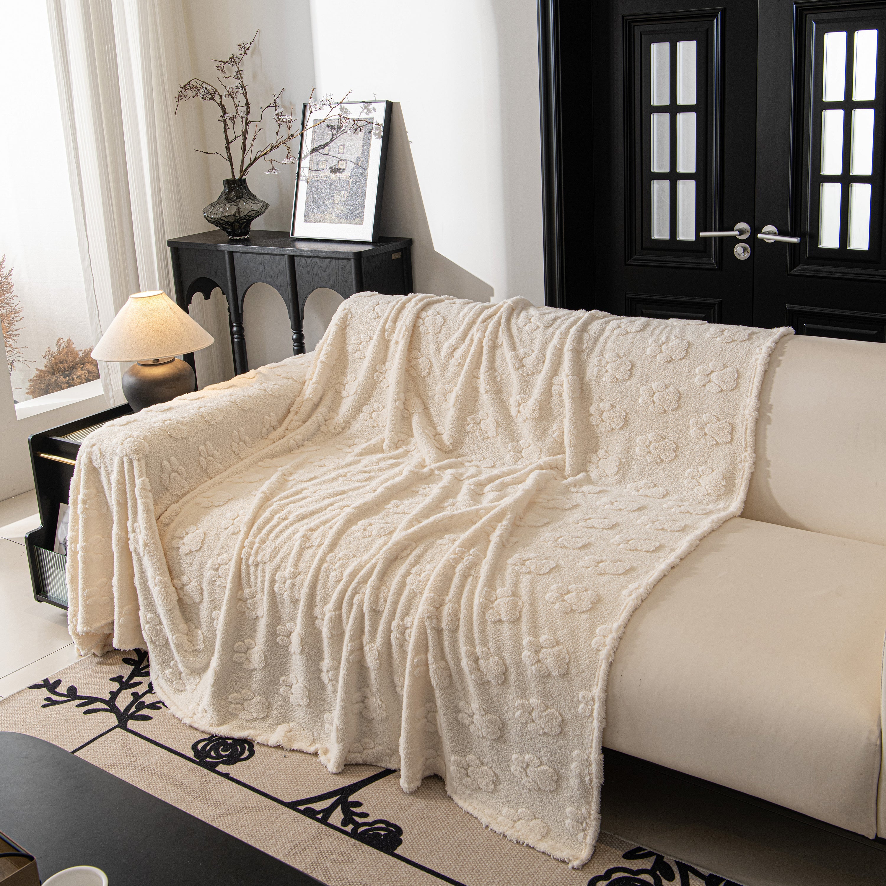 Plush Jacquard Blankets For The Sofa Soft Slipcover Sectional Cover Throws For Sofas