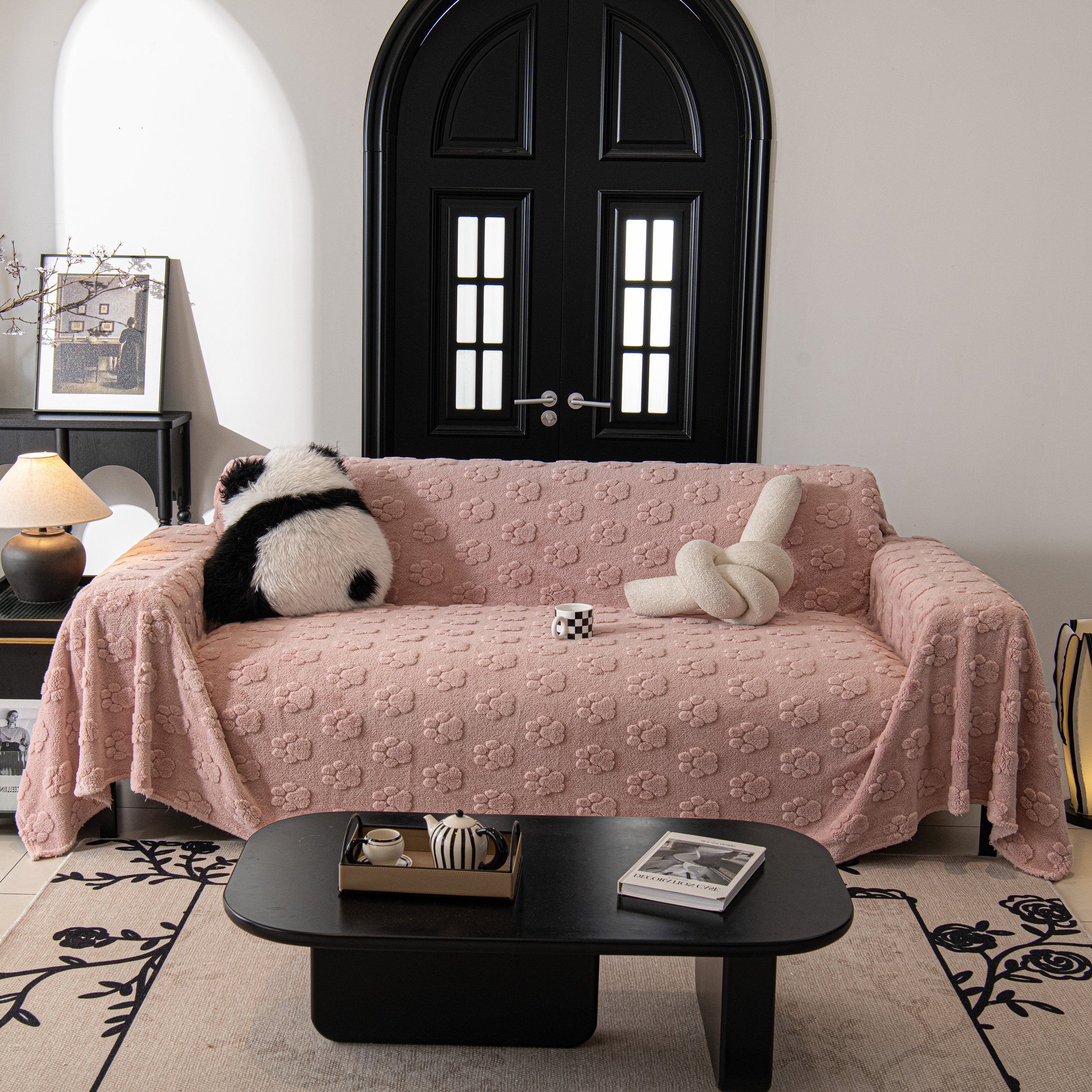 Plush Jacquard Blankets For The Sofa Soft Slipcover Sectional Cover Throws For Sofas