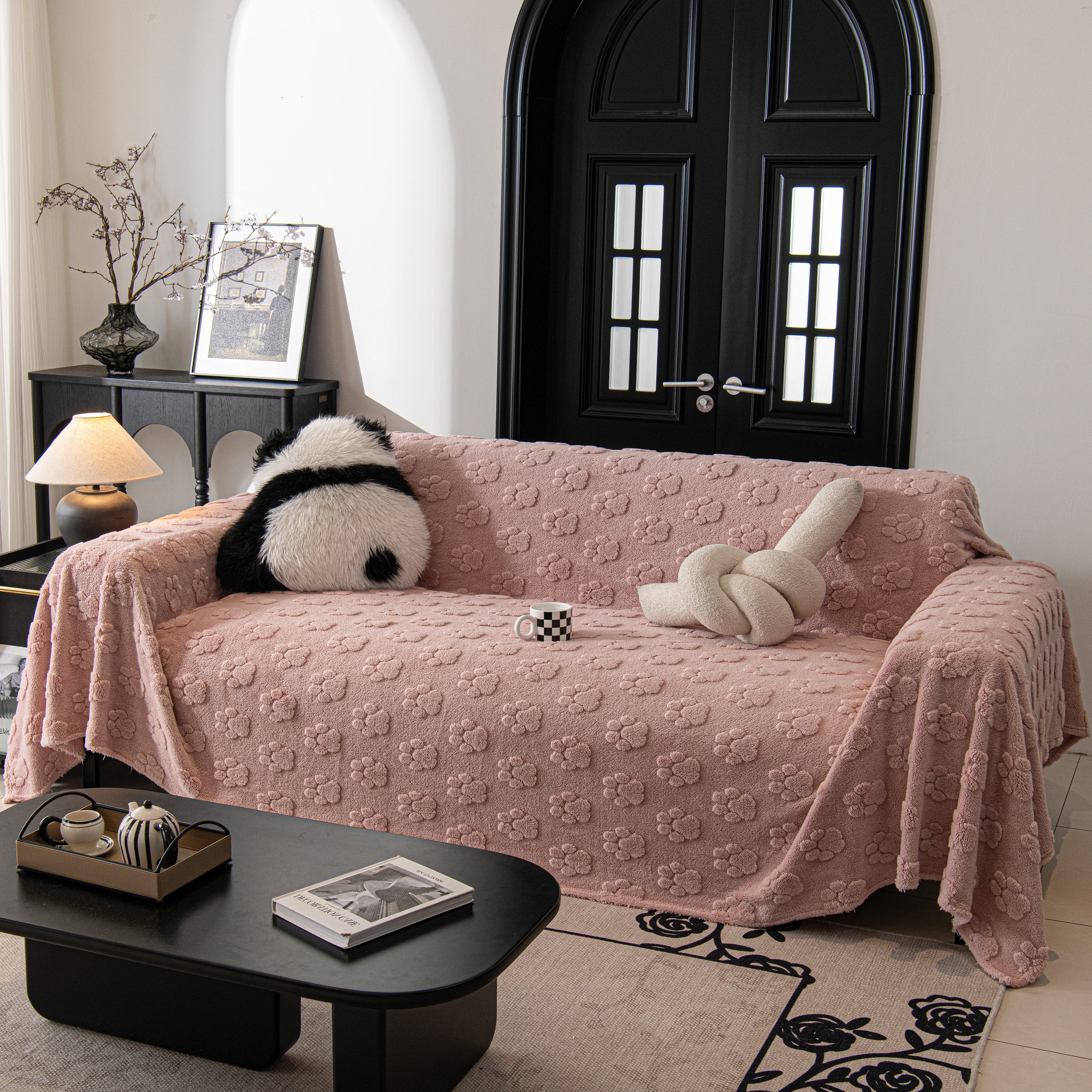 Plush Jacquard Blankets For The Sofa Soft Slipcover Sectional Cover Throws For Sofas