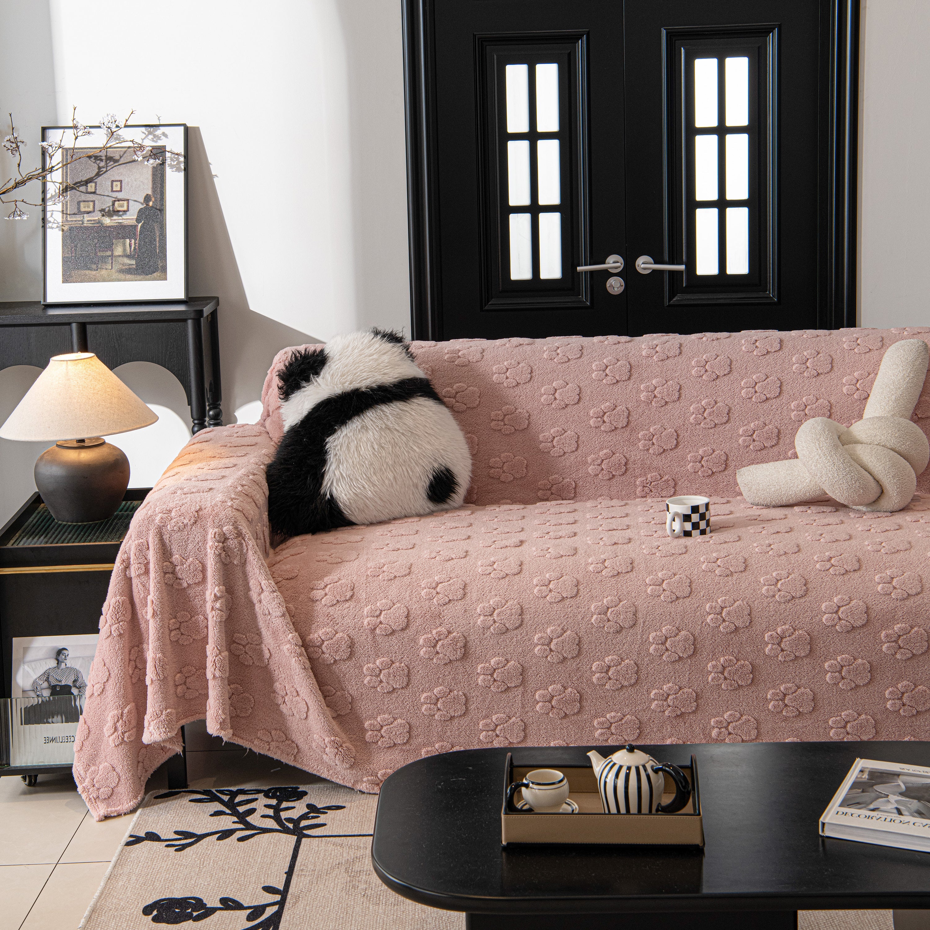 Plush Jacquard Blankets For The Sofa Soft Slipcover Sectional Cover Throws For Sofas