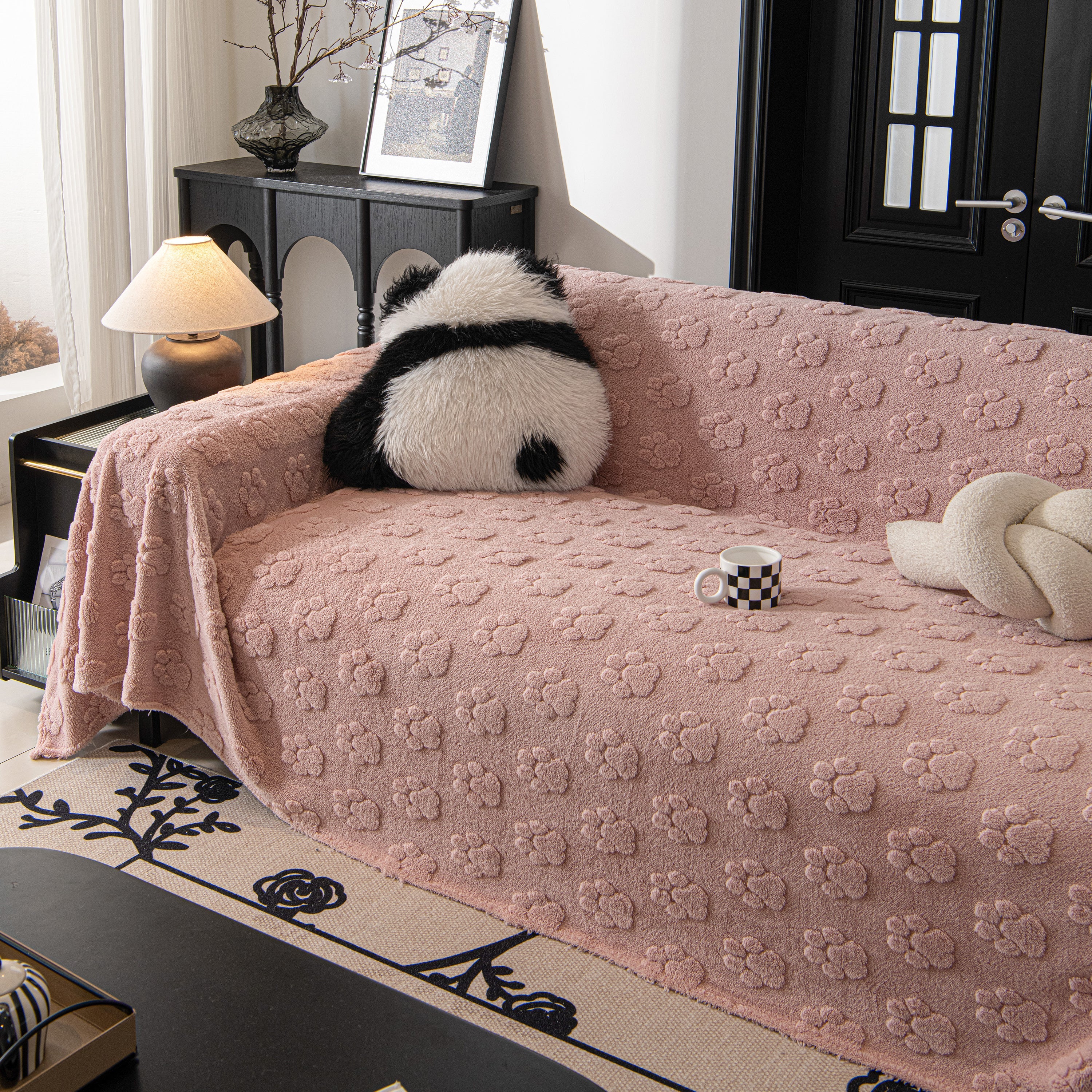 Plush Jacquard Blankets For The Sofa Soft Slipcover Sectional Cover Throws For Sofas