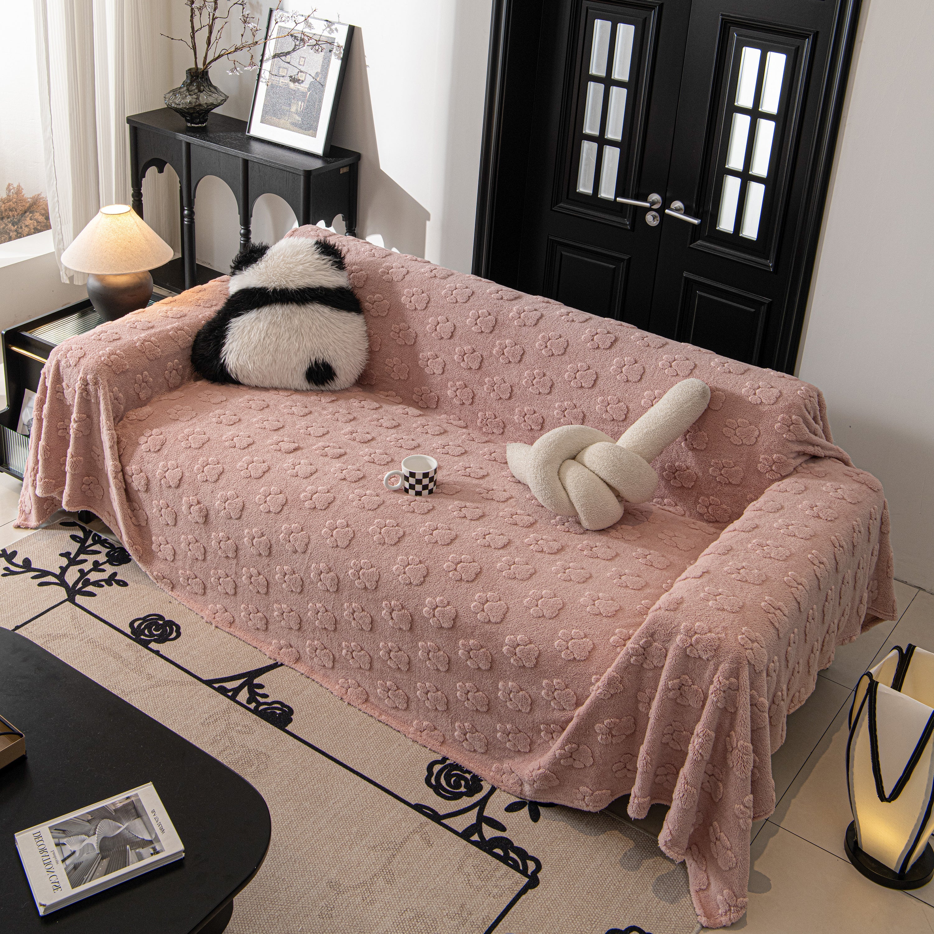 Plush Jacquard Blankets For The Sofa Soft Slipcover Sectional Cover Throws For Sofas
