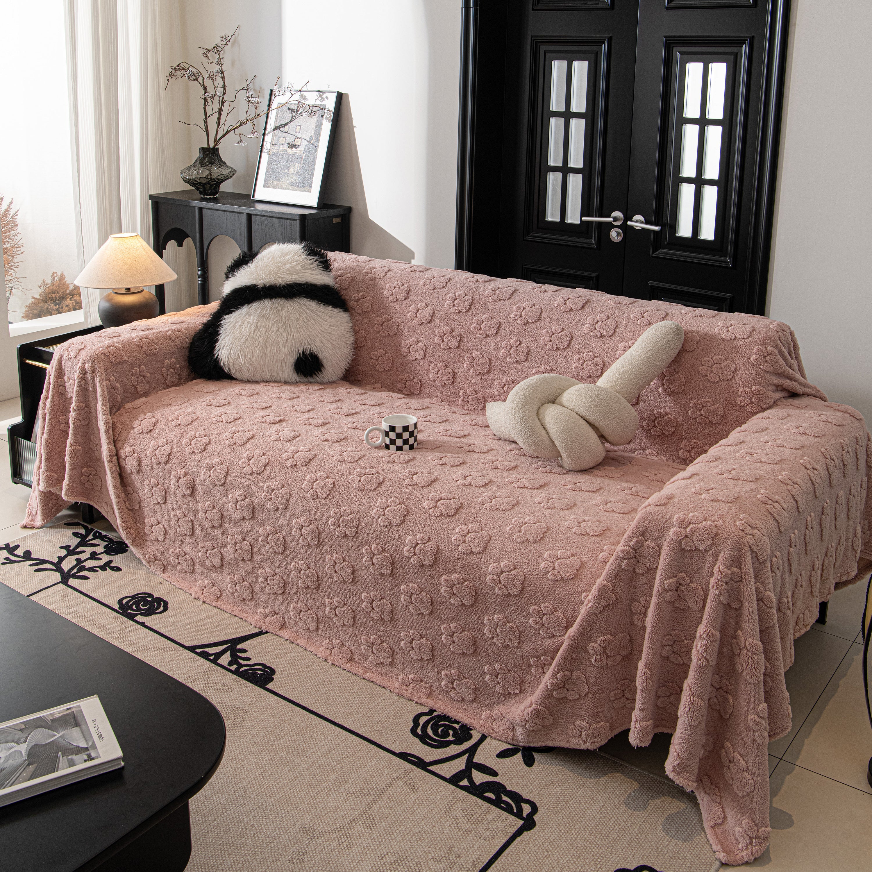 Plush Jacquard Blankets For The Sofa Soft Slipcover Sectional Cover Throws For Sofas