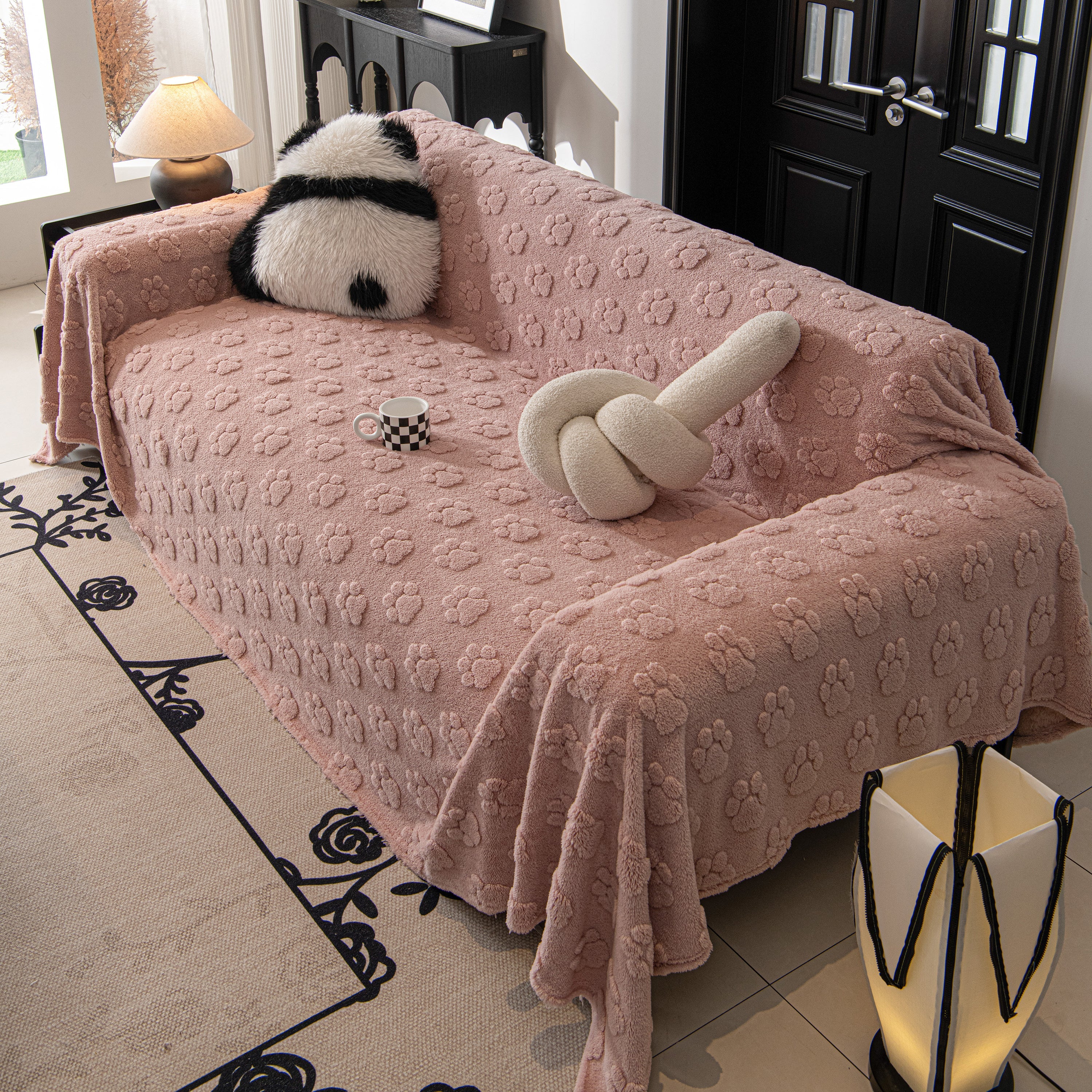 Plush Jacquard Blankets For The Sofa Soft Slipcover Sectional Cover Throws For Sofas