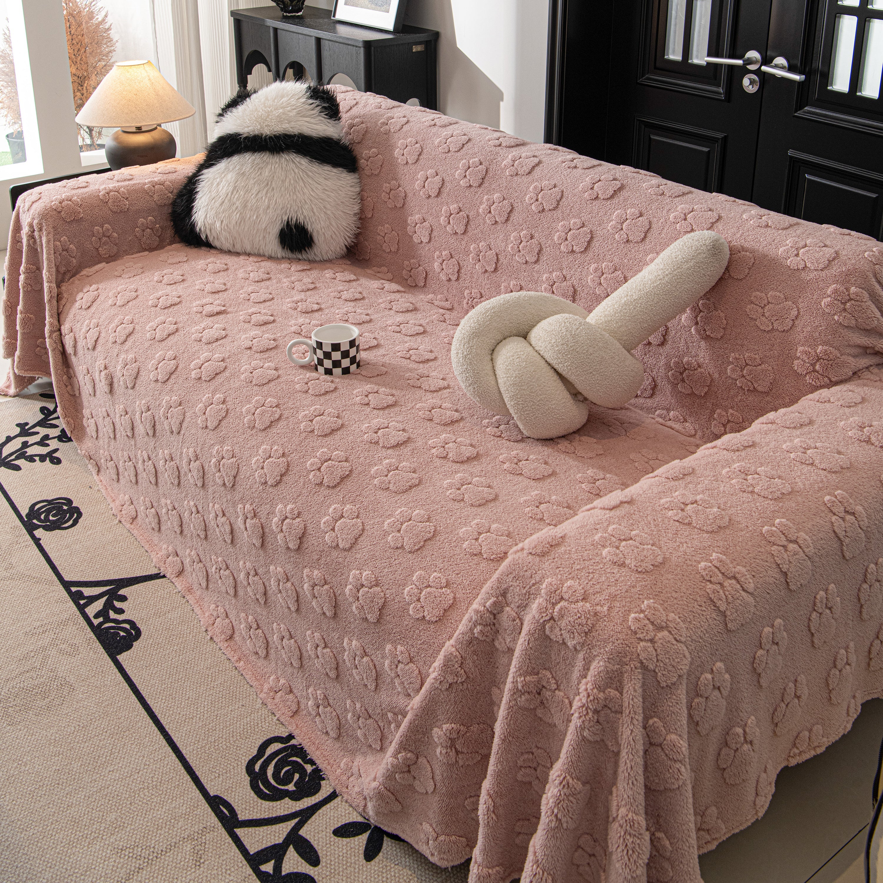 Plush Jacquard Blankets For The Sofa Soft Slipcover Sectional Cover Throws For Sofas