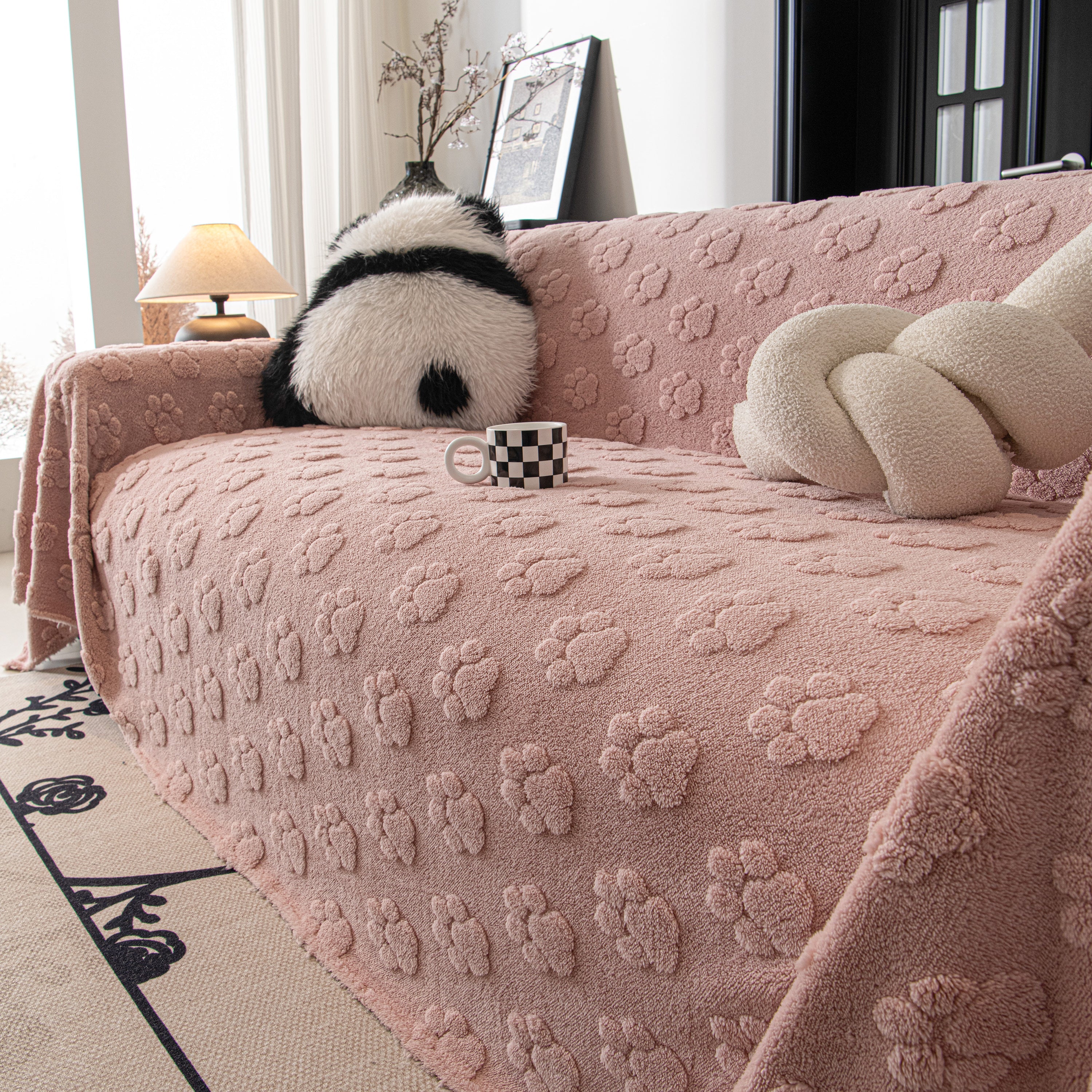 Plush Jacquard Blankets For The Sofa Soft Slipcover Sectional Cover Throws For Sofas