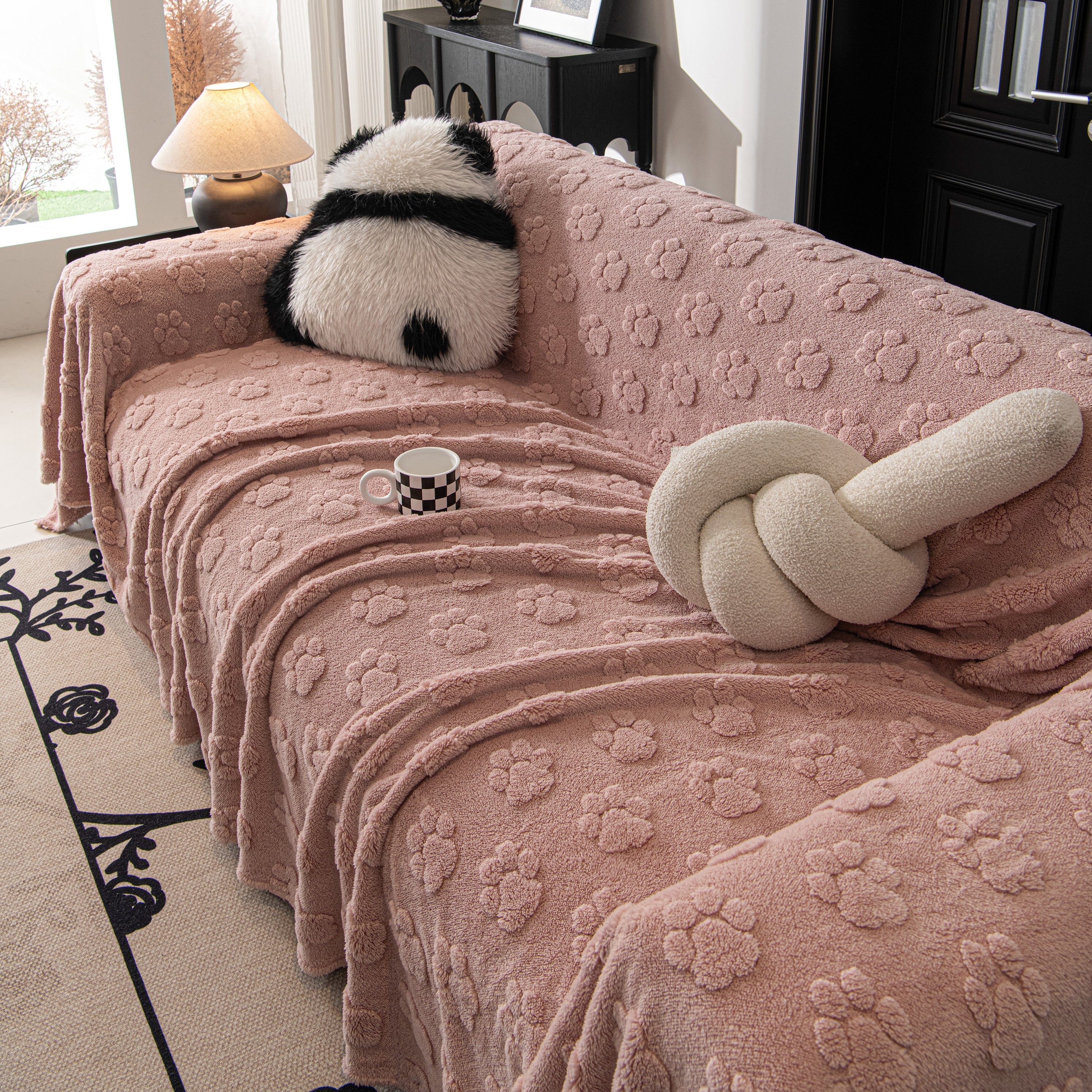 Plush Jacquard Blankets For The Sofa Soft Slipcover Sectional Cover Throws For Sofas