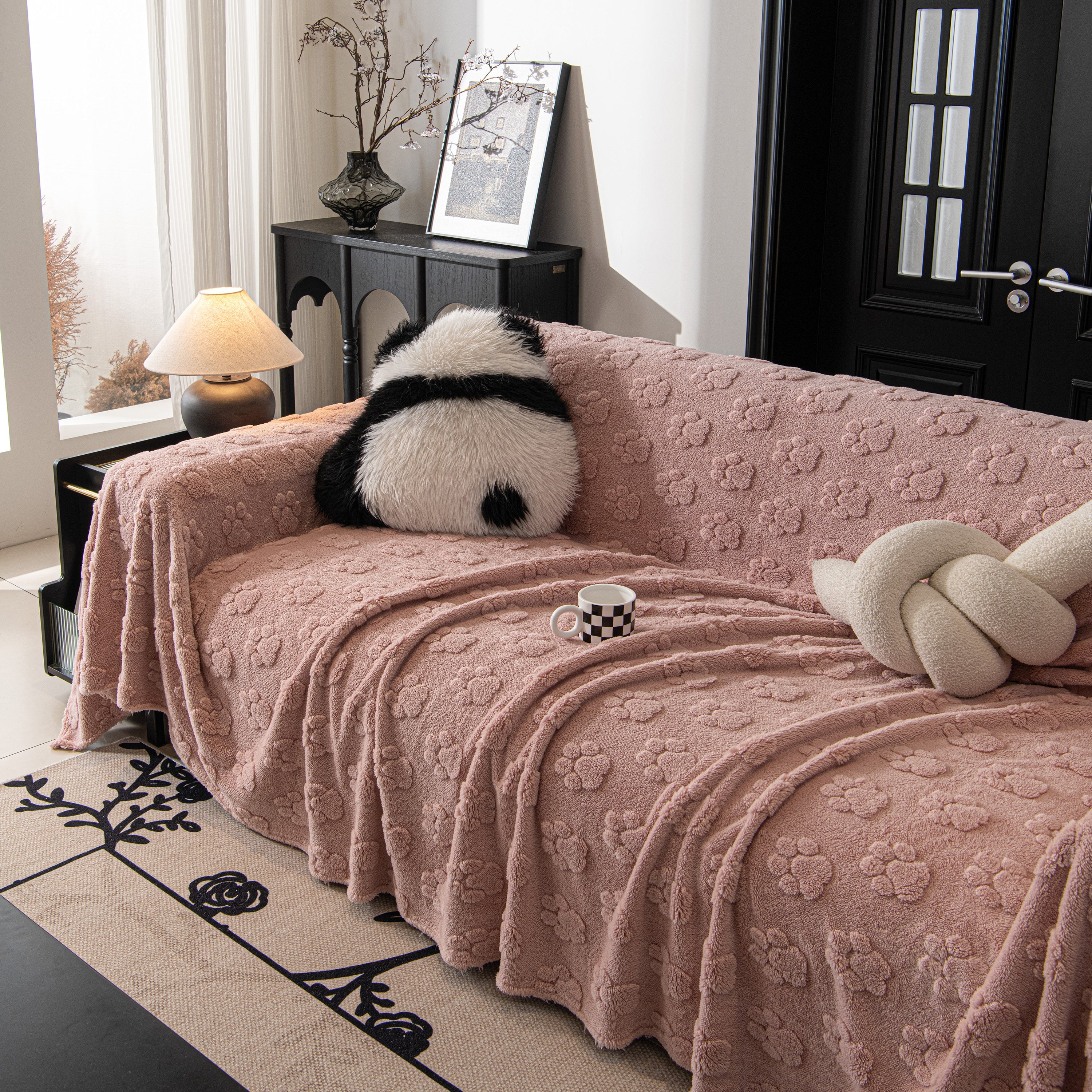 Plush Jacquard Blankets For The Sofa Soft Slipcover Sectional Cover Throws For Sofas