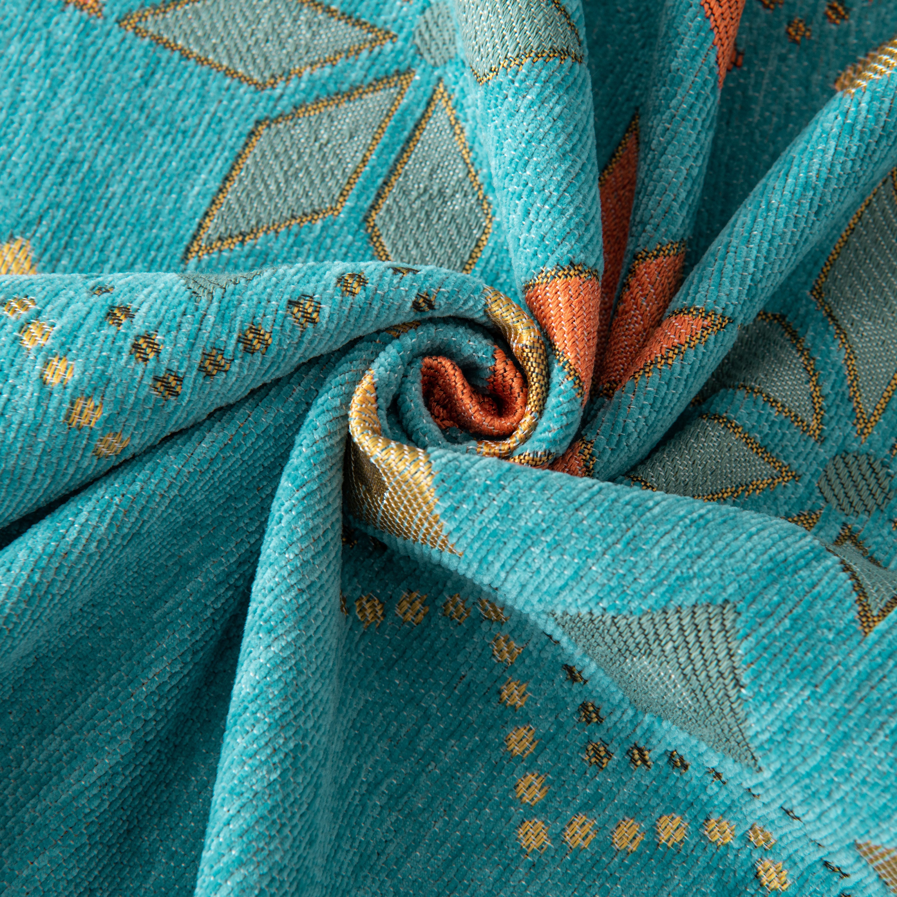 Bohemian Geometric Sofa Throw Cover, Cozy & Protective Ethnic-inspired Couch Cover