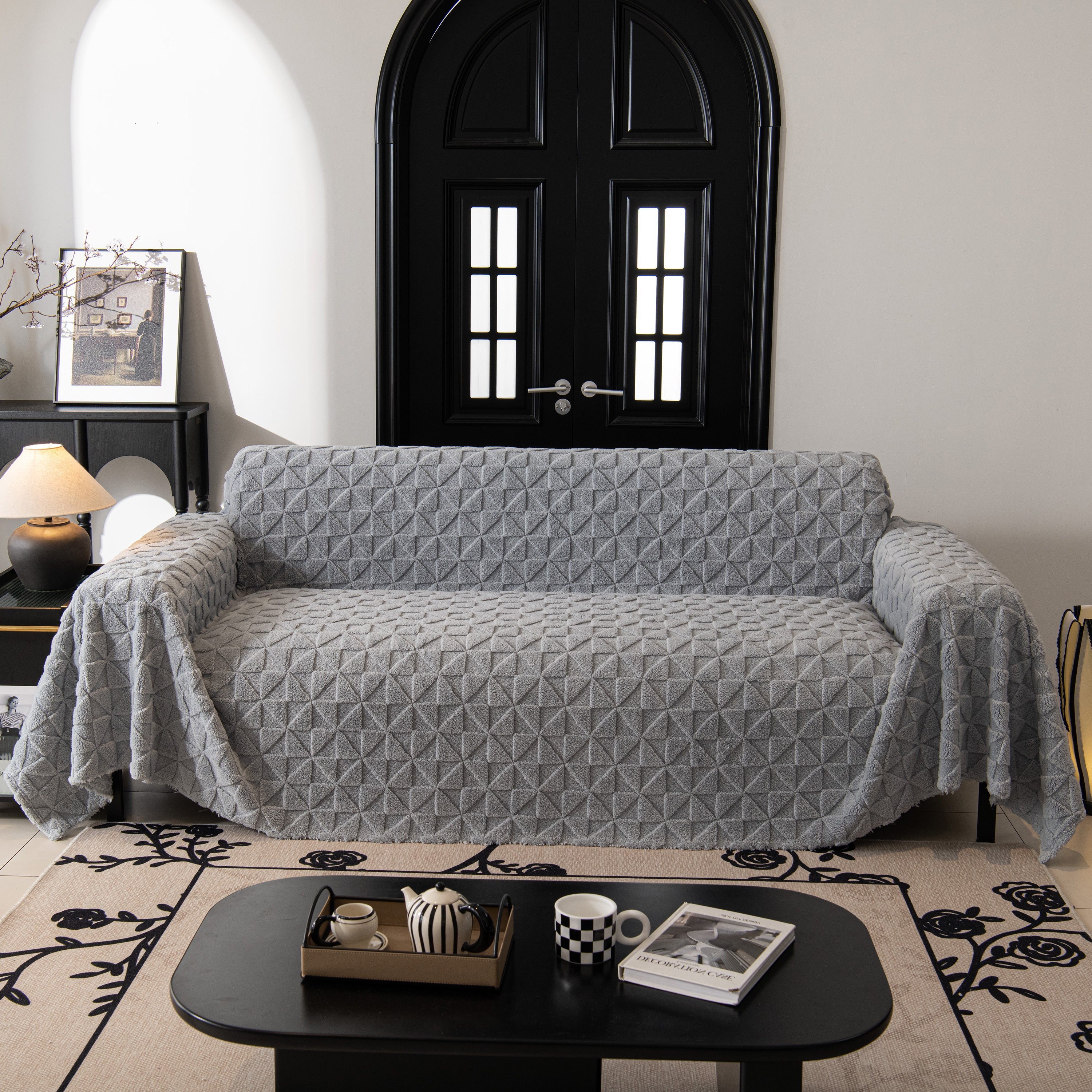 Plush Soft Couch Cover For Sofa And Furniture Lightweight Throw Blankets For Sectional Couch