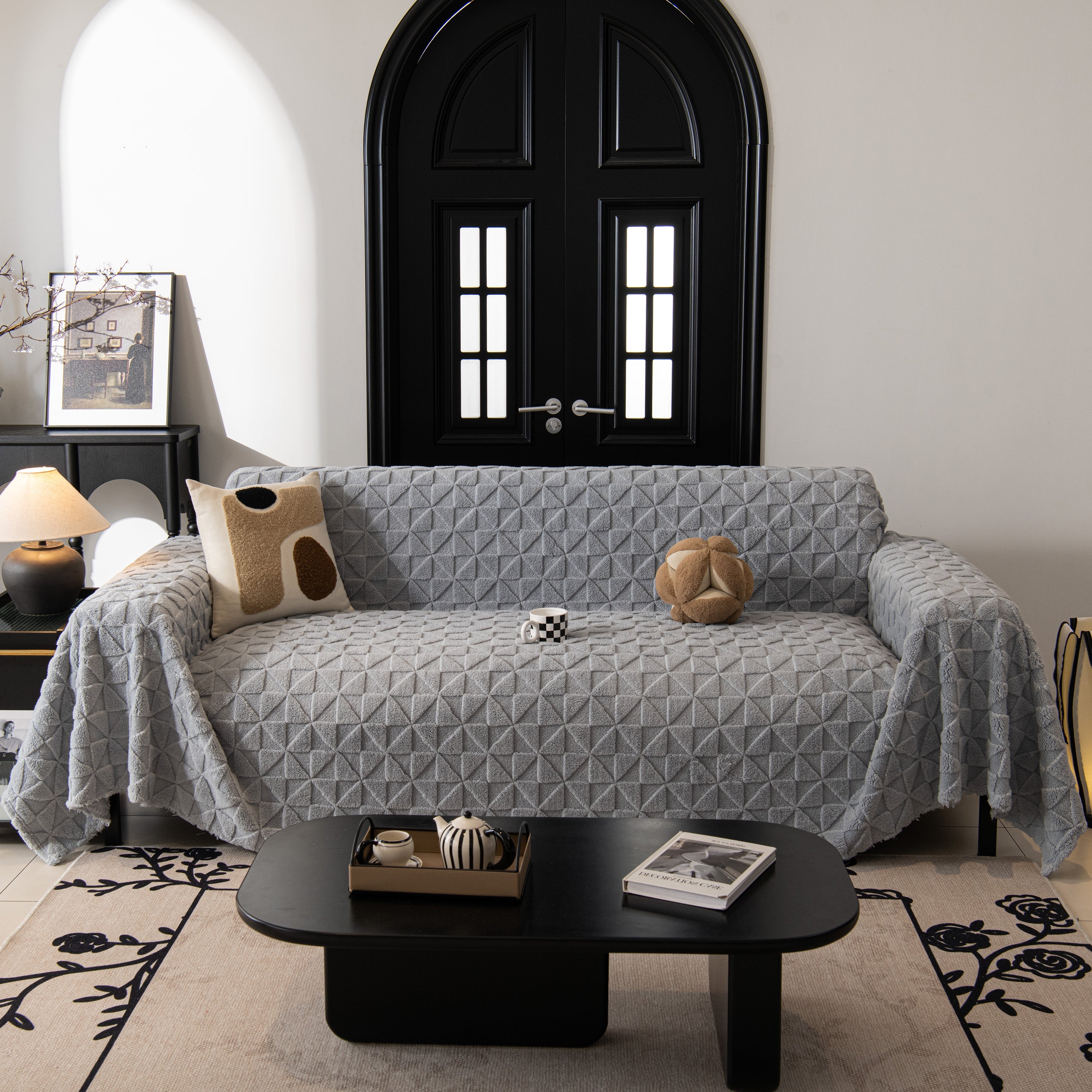Plush Soft Couch Cover For Sofa And Furniture Lightweight Throw Blankets For Sectional Couch
