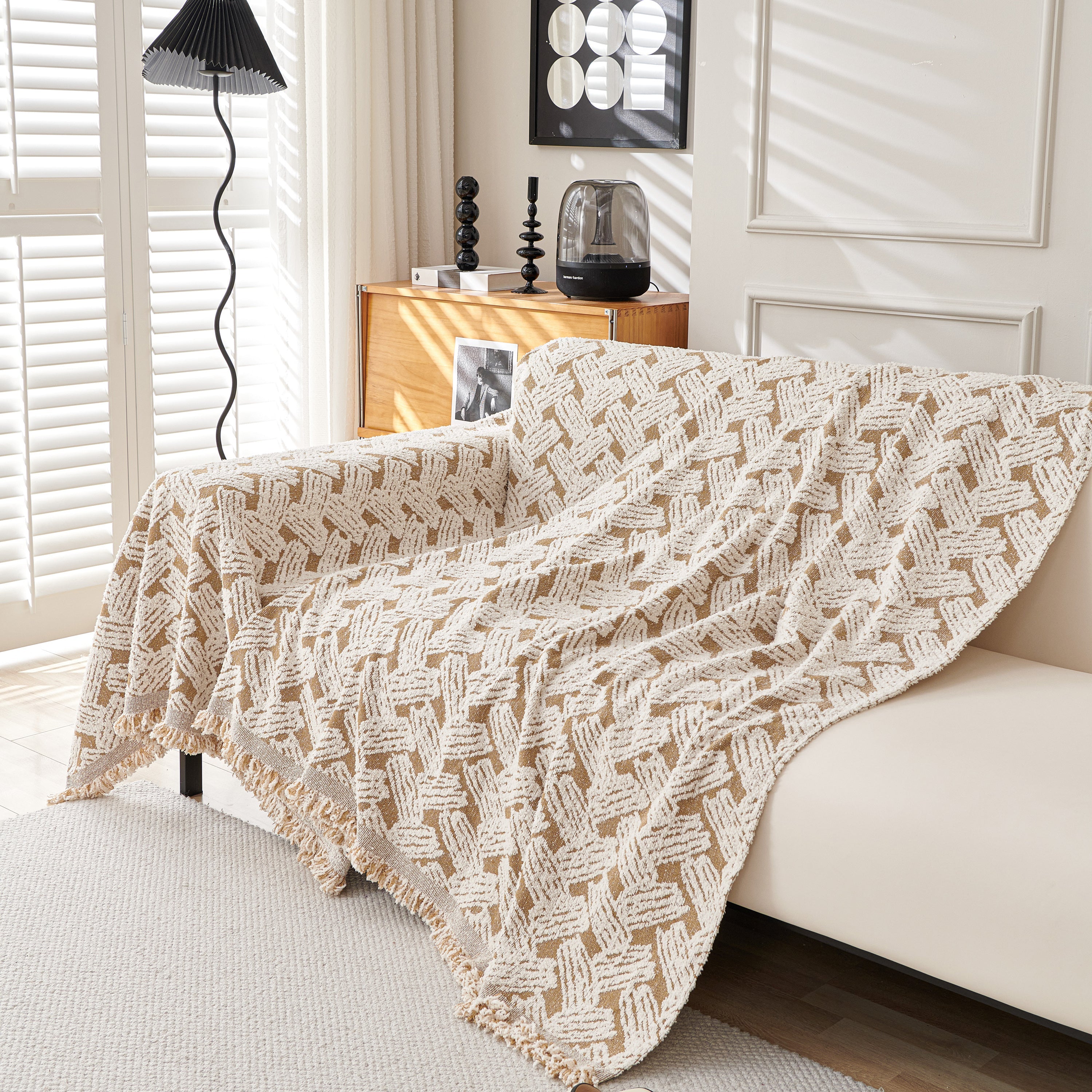 Oversized Reversible Couch Covers Sheet Blanket, L-shape U-shaped Sectional Protector For Cats Dogs