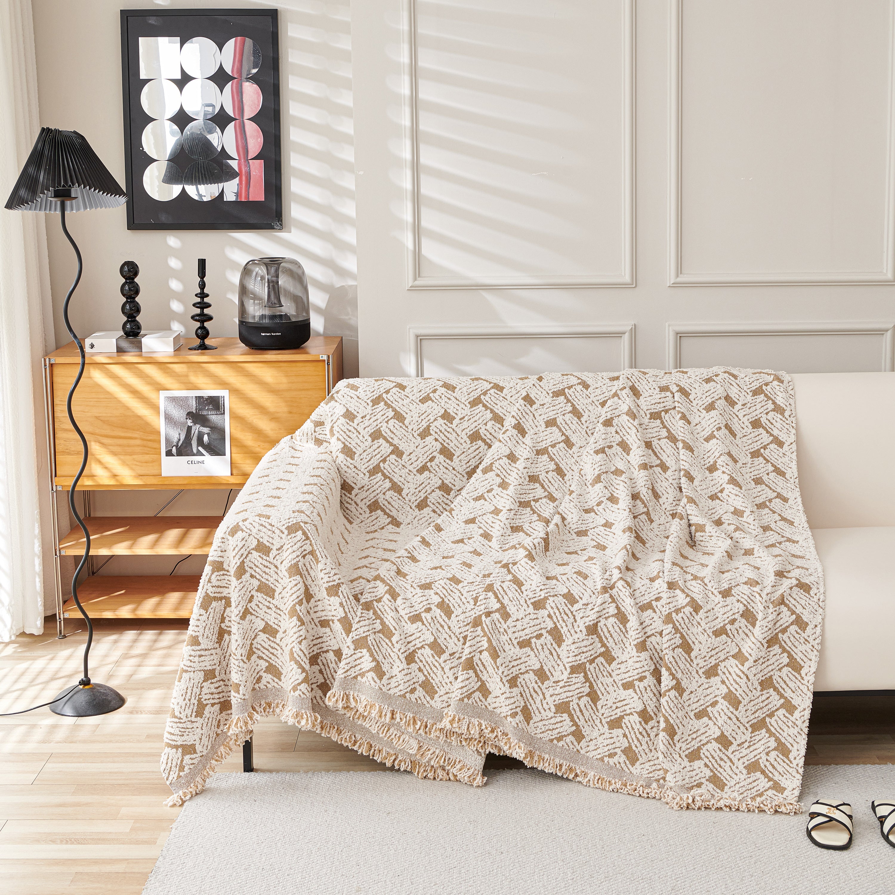 Oversized Reversible Couch Covers Sheet Blanket, L-shape U-shaped Sectional Protector For Cats Dogs