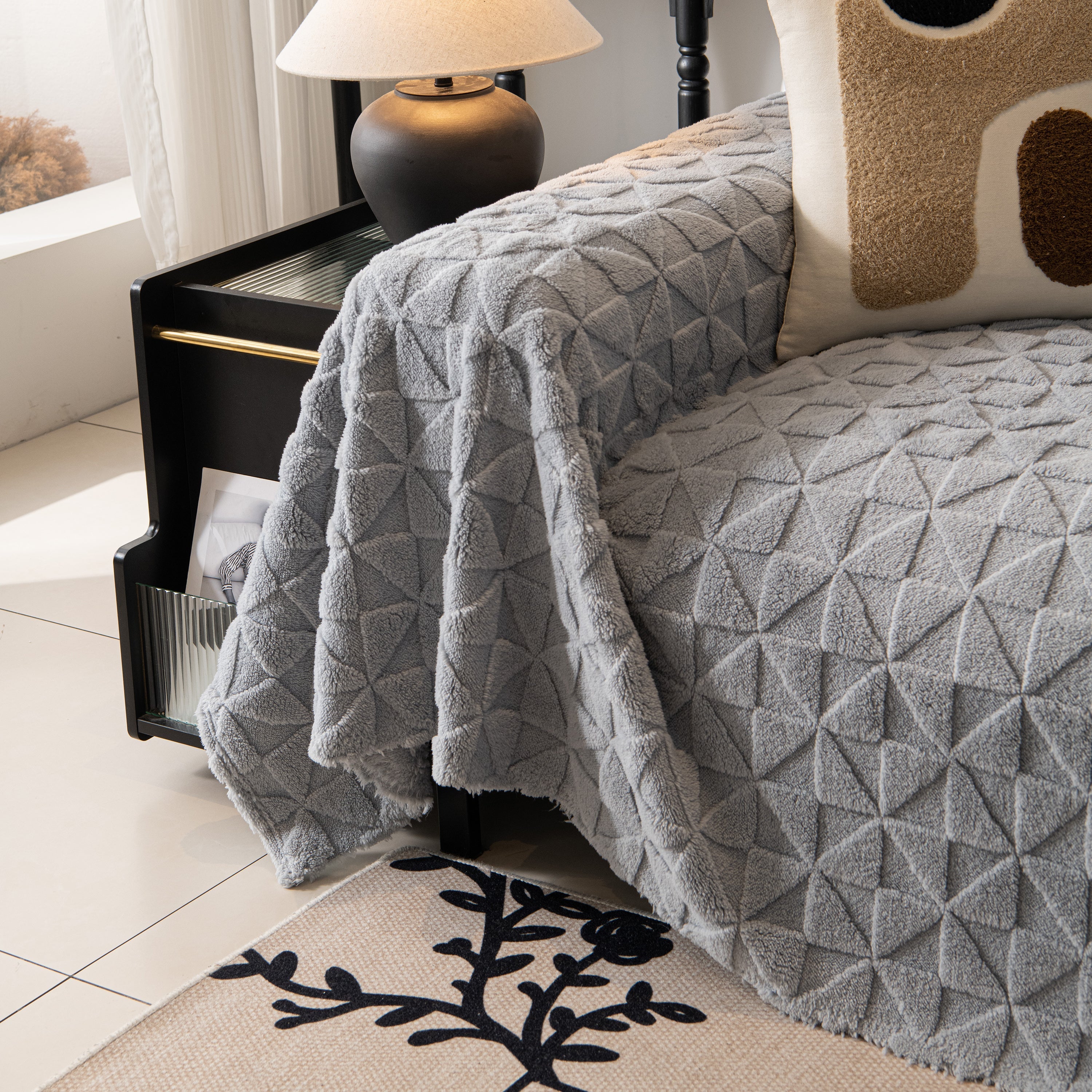 Plush Soft Couch Cover For Sofa And Furniture Lightweight Throw Blankets For Sectional Couch