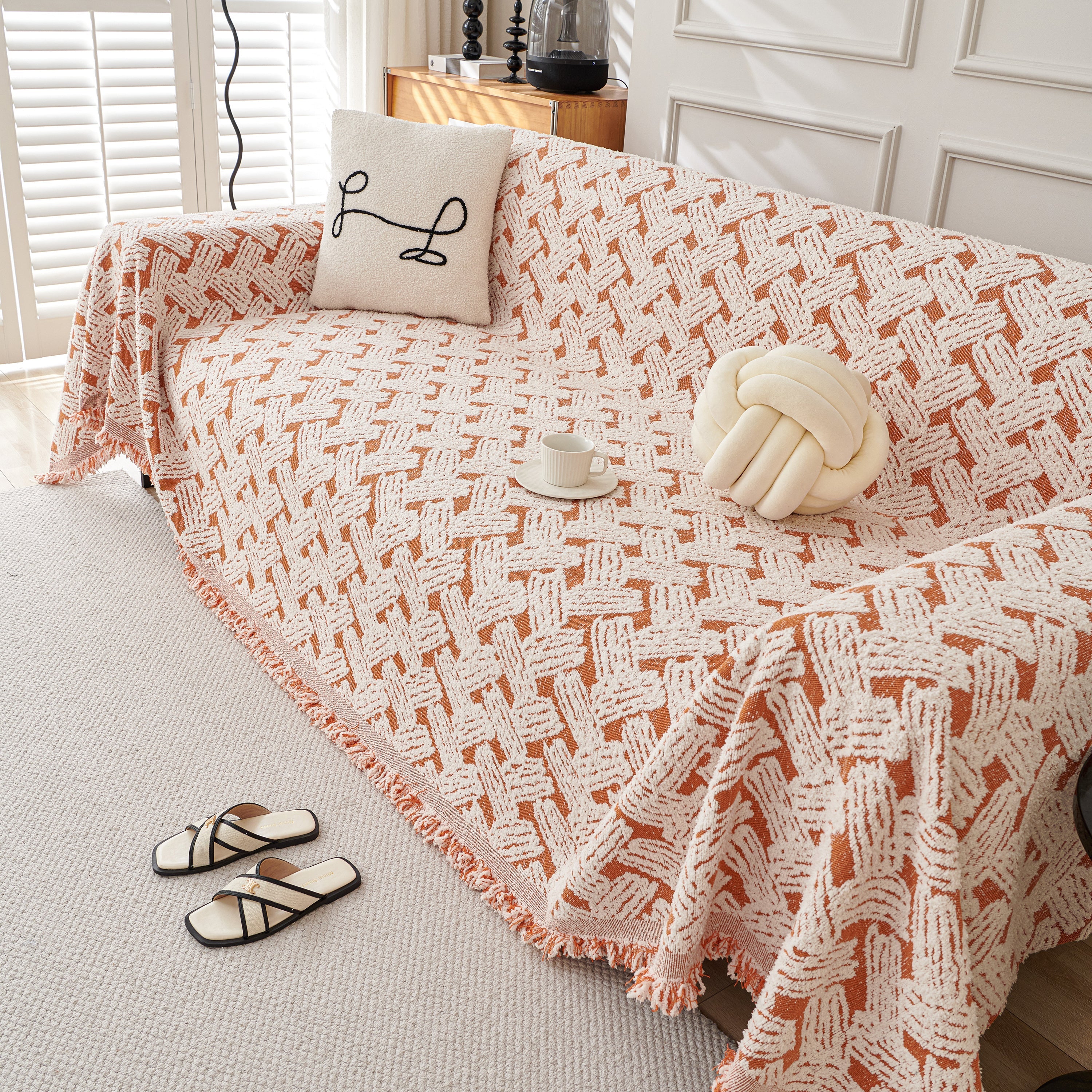 Oversized Reversible Couch Covers Sheet Blanket, L-shape U-shaped Sectional Protector For Cats Dogs