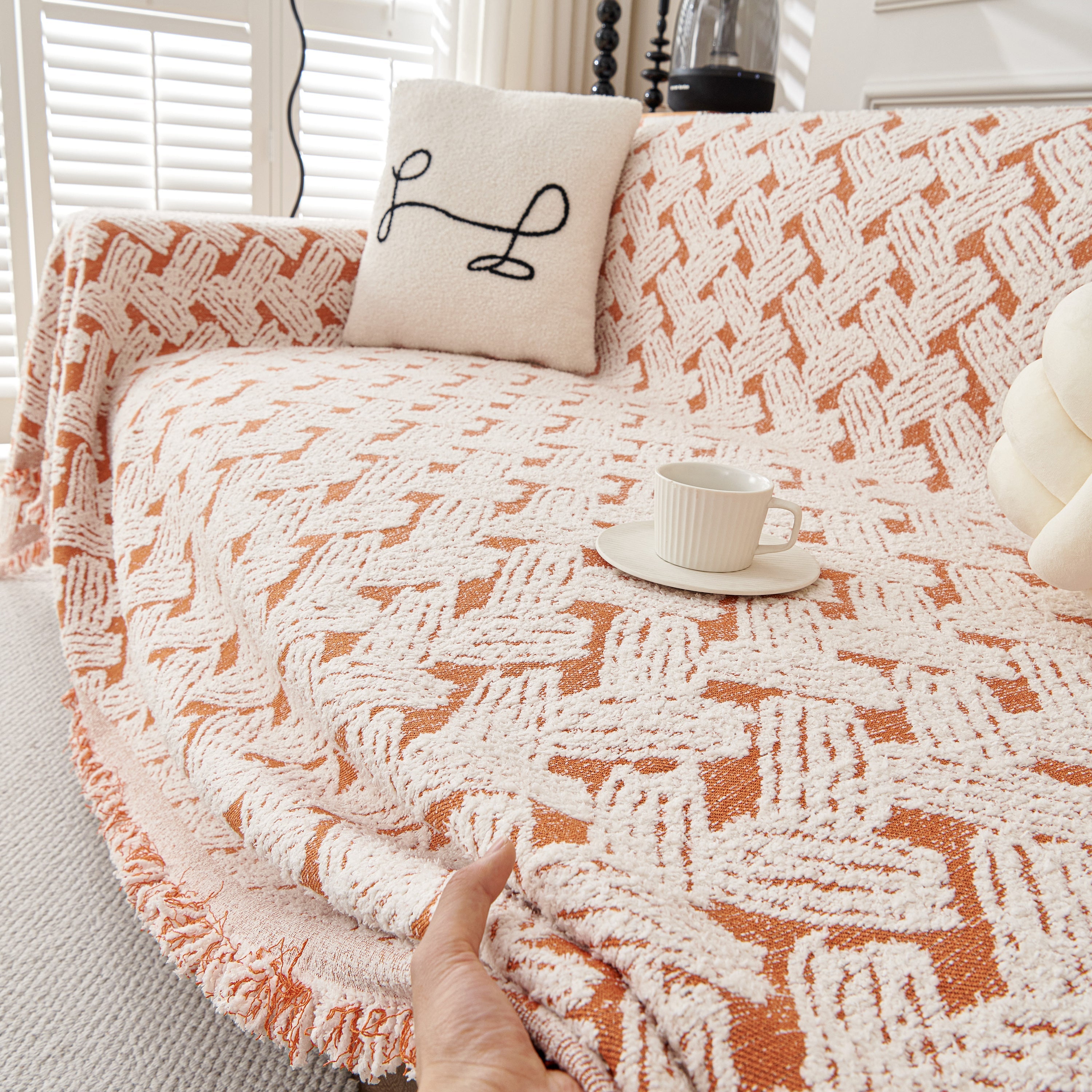 Oversized Reversible Couch Covers Sheet Blanket, L-shape U-shaped Sectional Protector For Cats Dogs