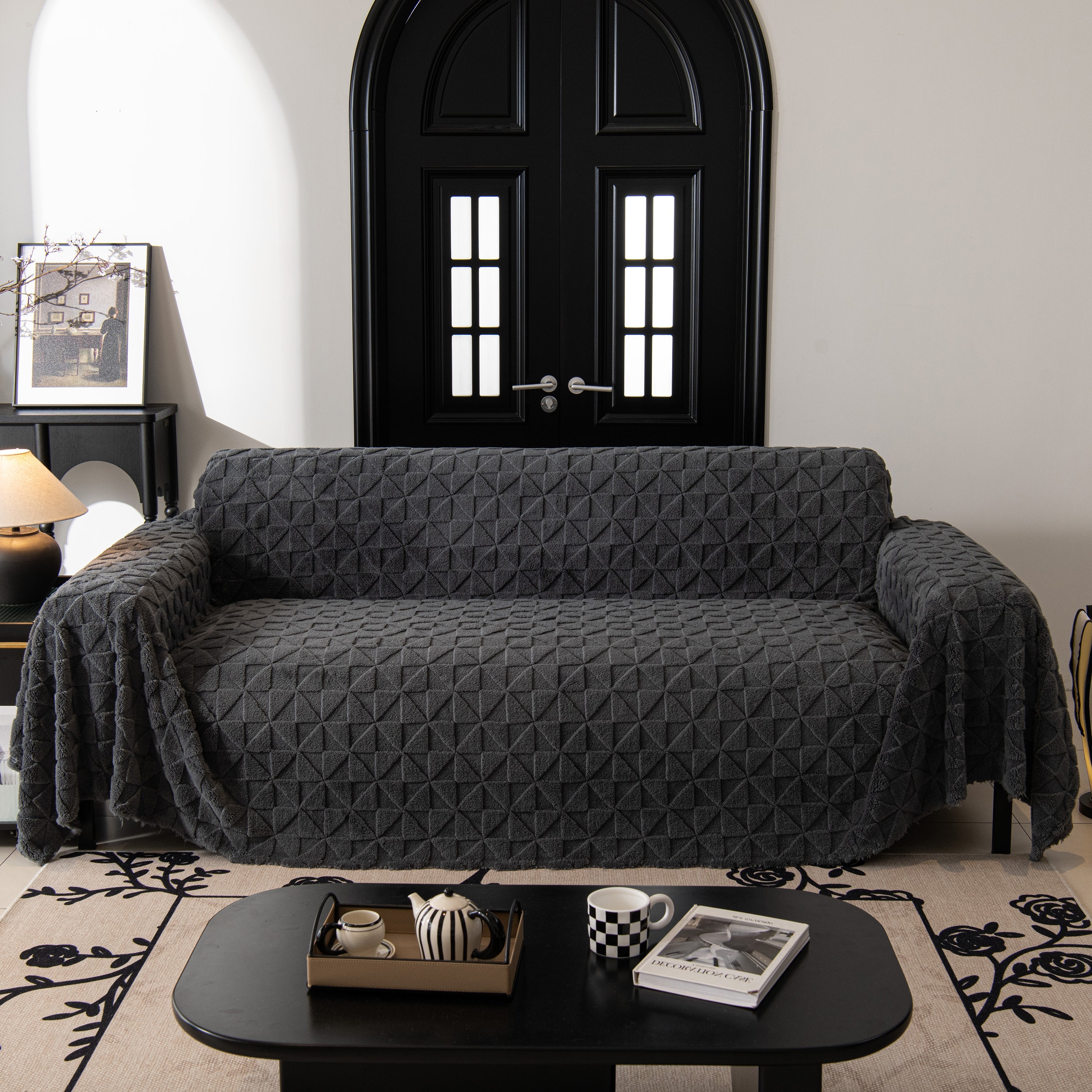 Plush Soft Couch Cover For Sofa And Furniture Lightweight Throw Blankets For Sectional Couch