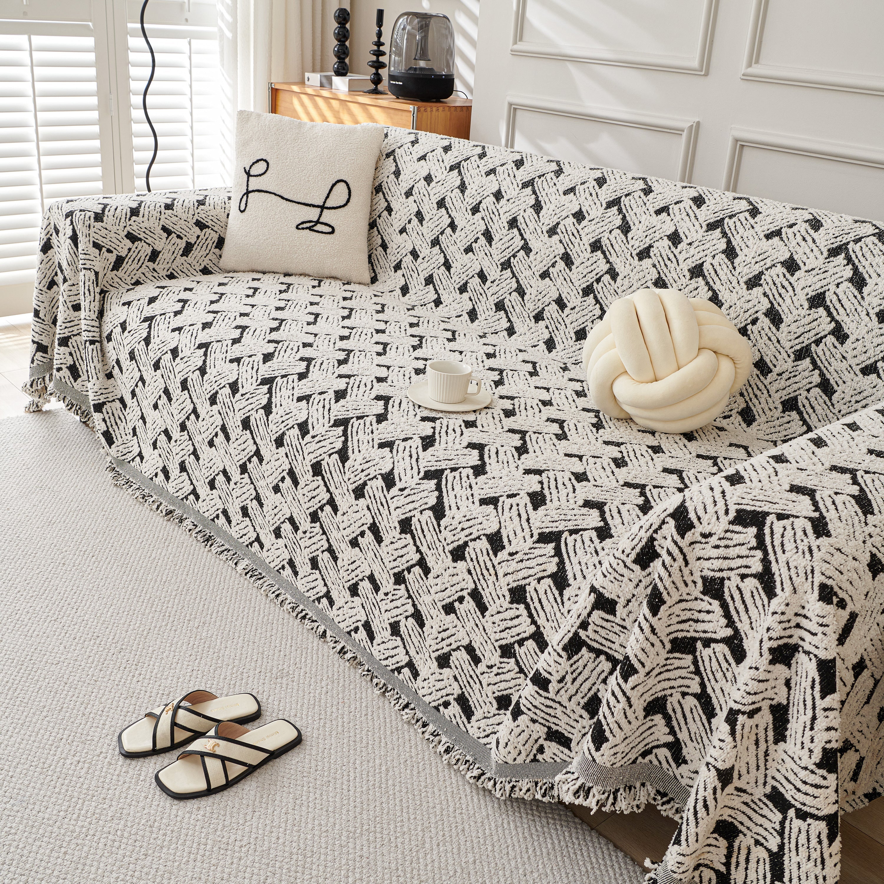 Oversized Reversible Couch Covers Sheet Blanket, L-shape U-shaped Sectional Protector For Cats Dogs