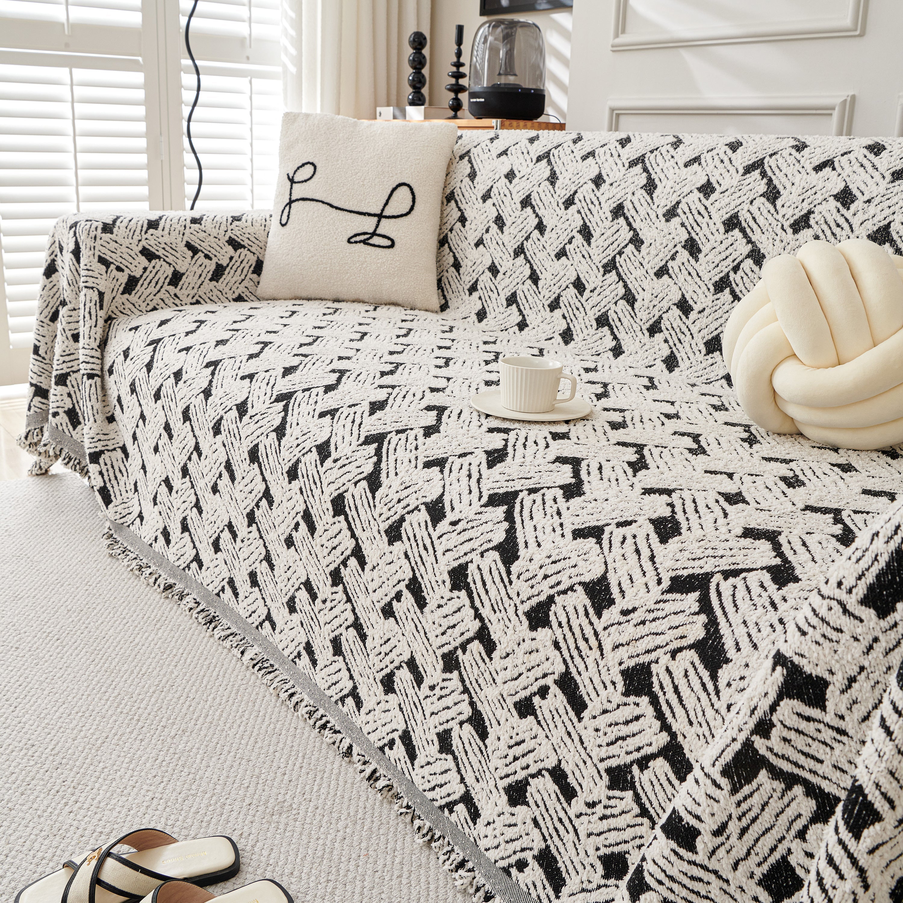 Oversized Reversible Couch Covers Sheet Blanket, L-shape U-shaped Sectional Protector For Cats Dogs