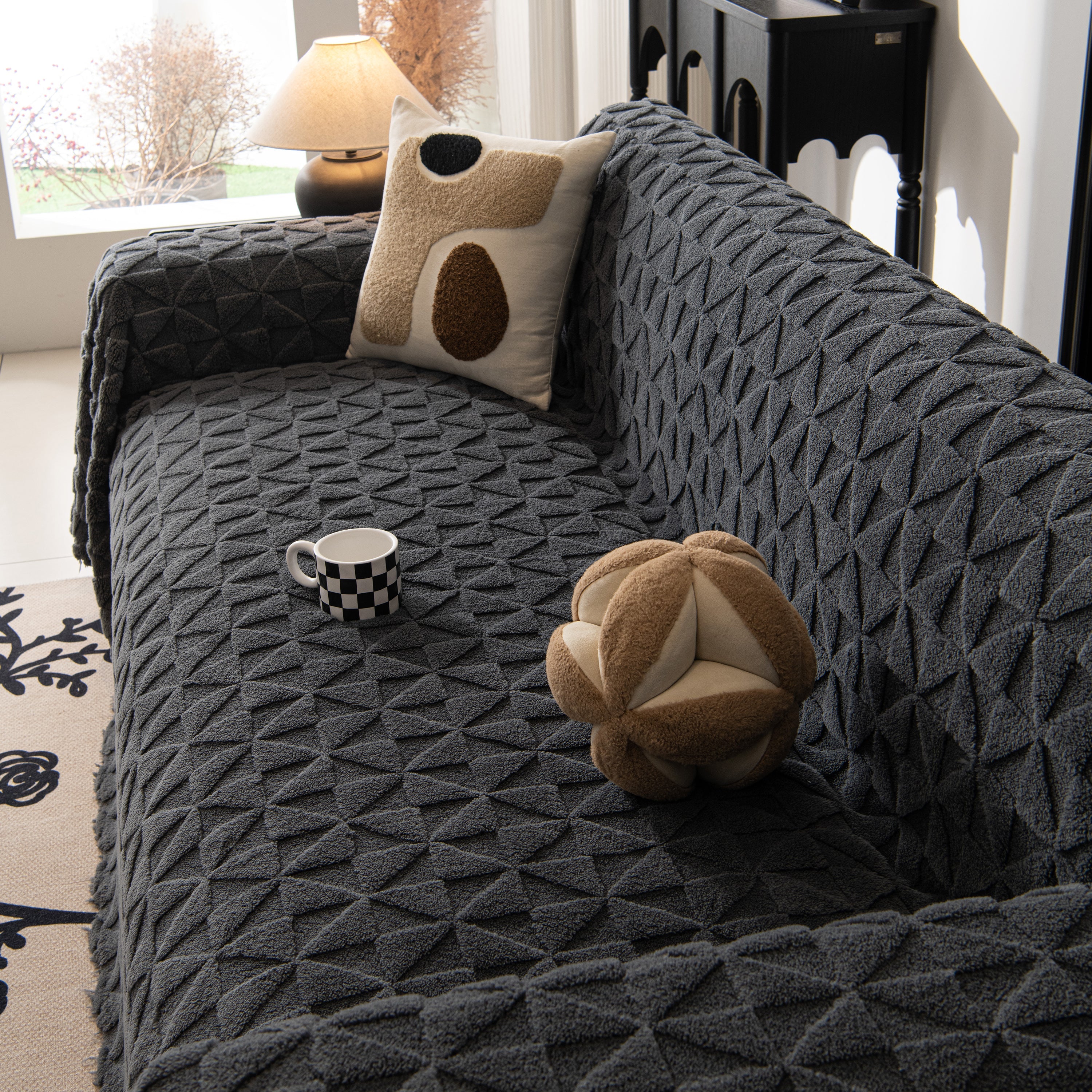 Plush Soft Couch Cover For Sofa And Furniture Lightweight Throw Blankets For Sectional Couch