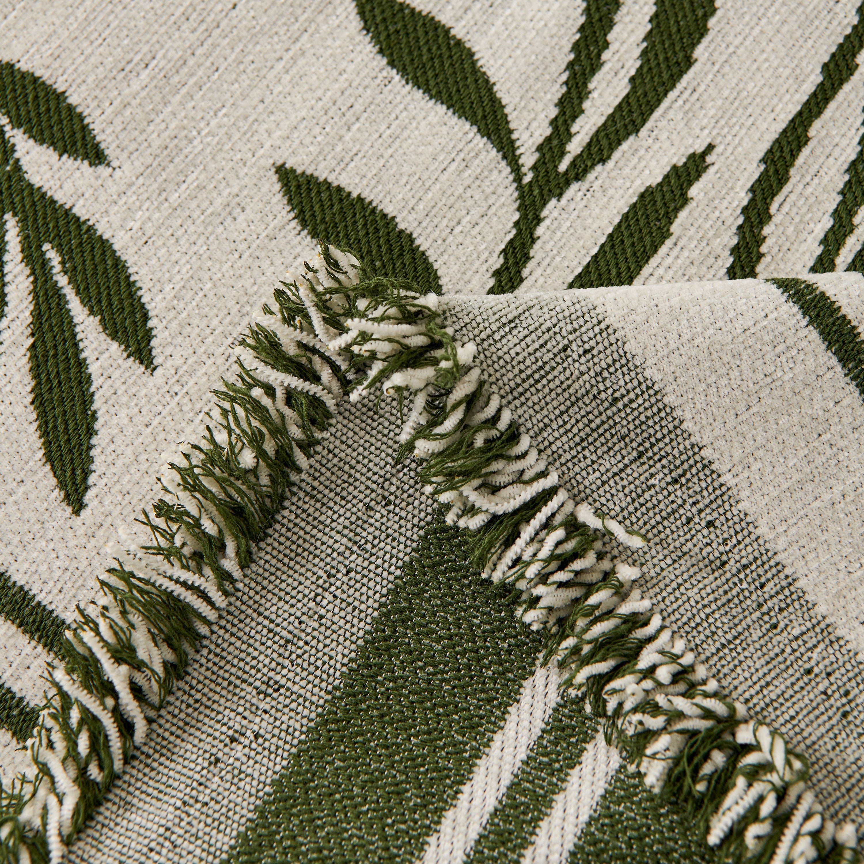 Modern Minimalist Chenille Willow Leaf Pattern Couch Cover Blanket, Luxurious Blankets For The Sofa