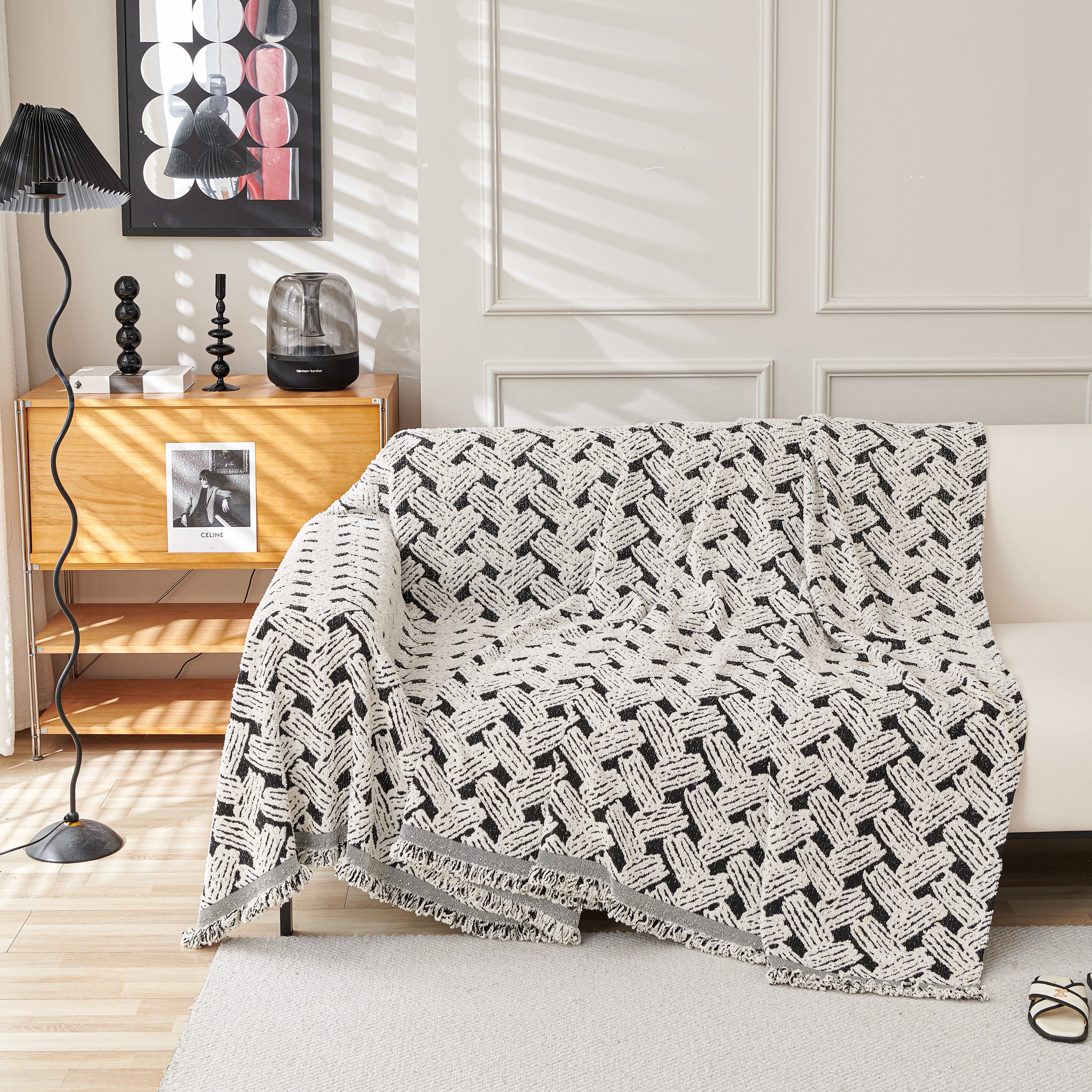Oversized Reversible Couch Covers Sheet Blanket, L-shape U-shaped Sectional Protector For Cats Dogs