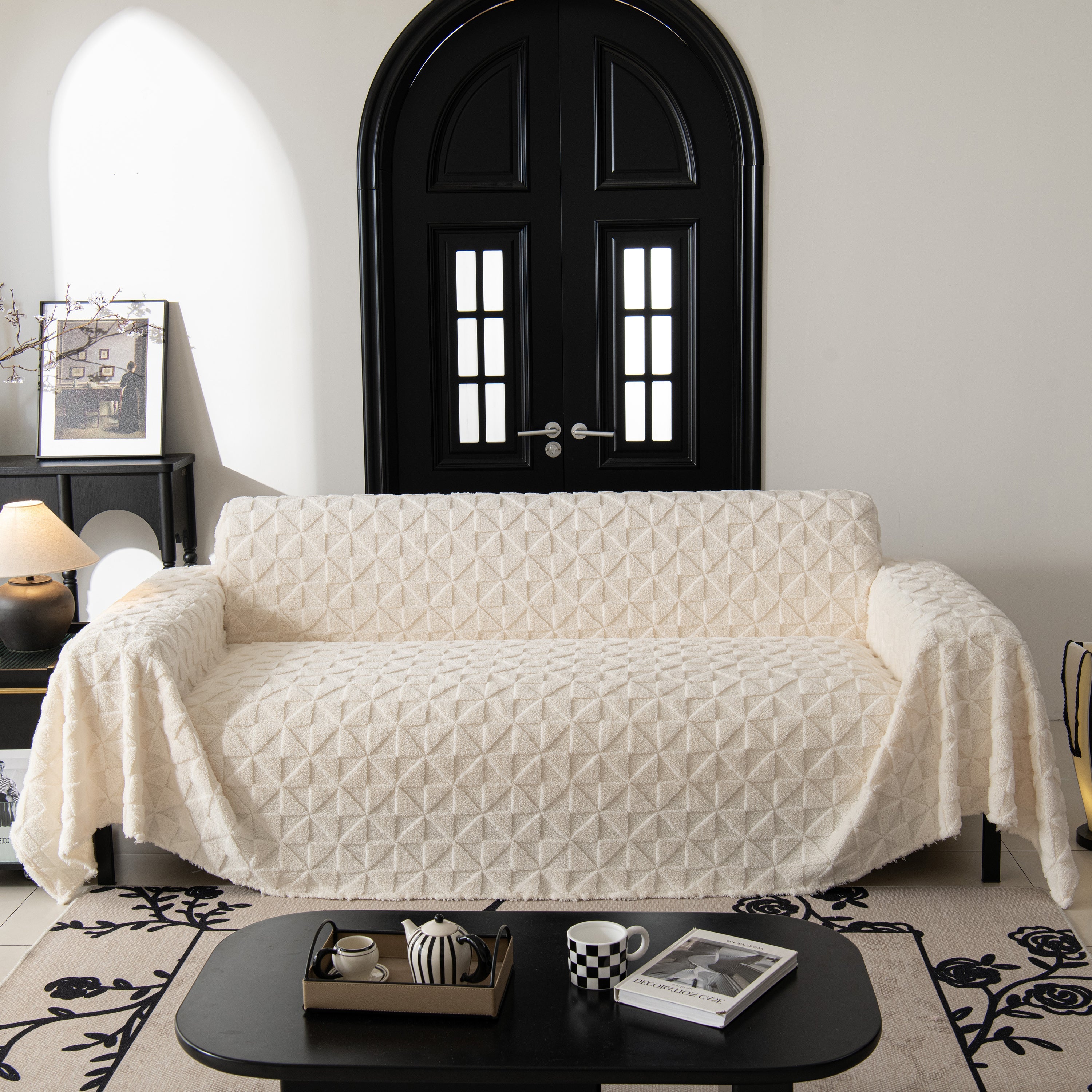 Plush Soft Couch Cover For Sofa And Furniture Lightweight Throw Blankets For Sectional Couch