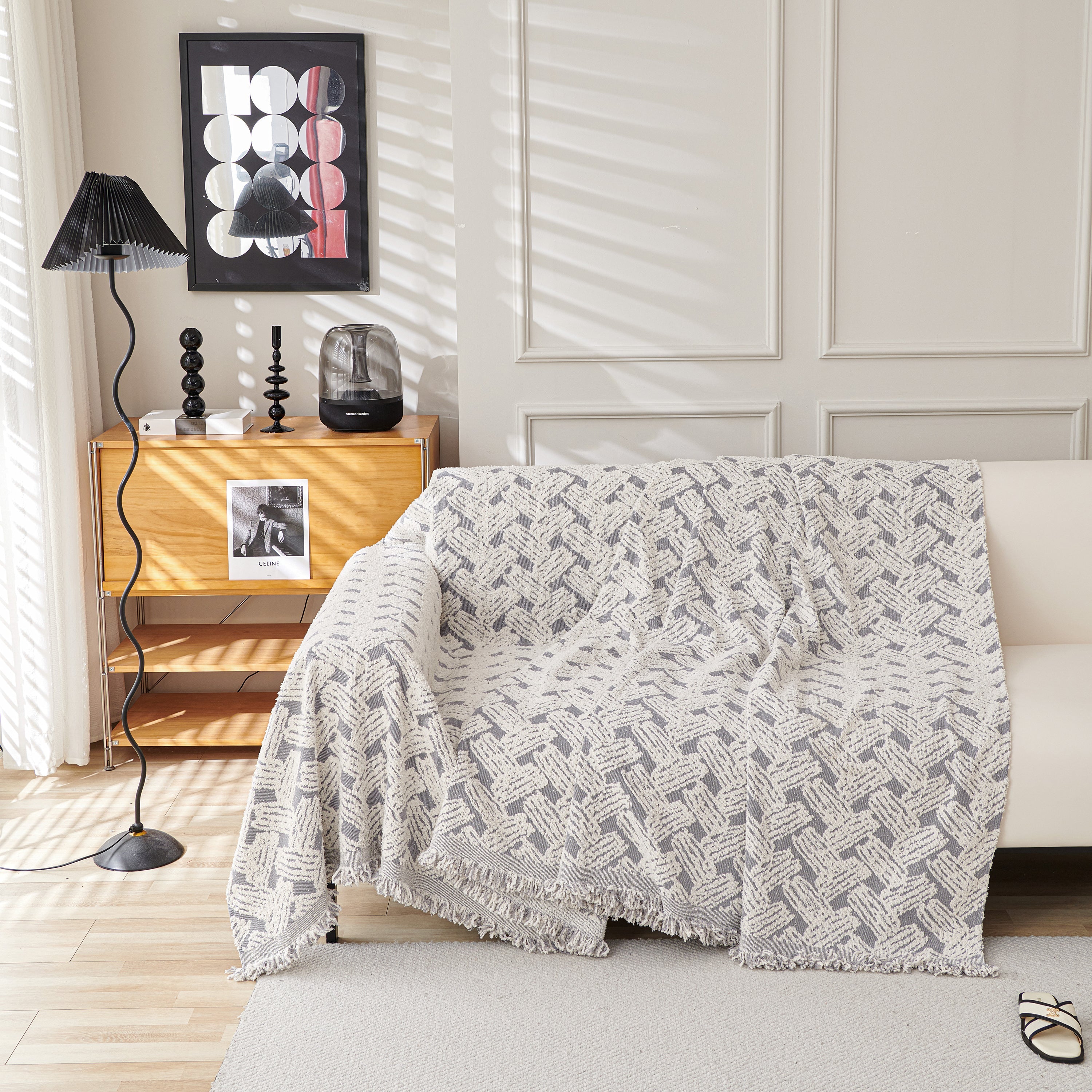 Oversized Reversible Couch Covers Sheet Blanket, L-shape U-shaped Sectional Protector For Cats Dogs