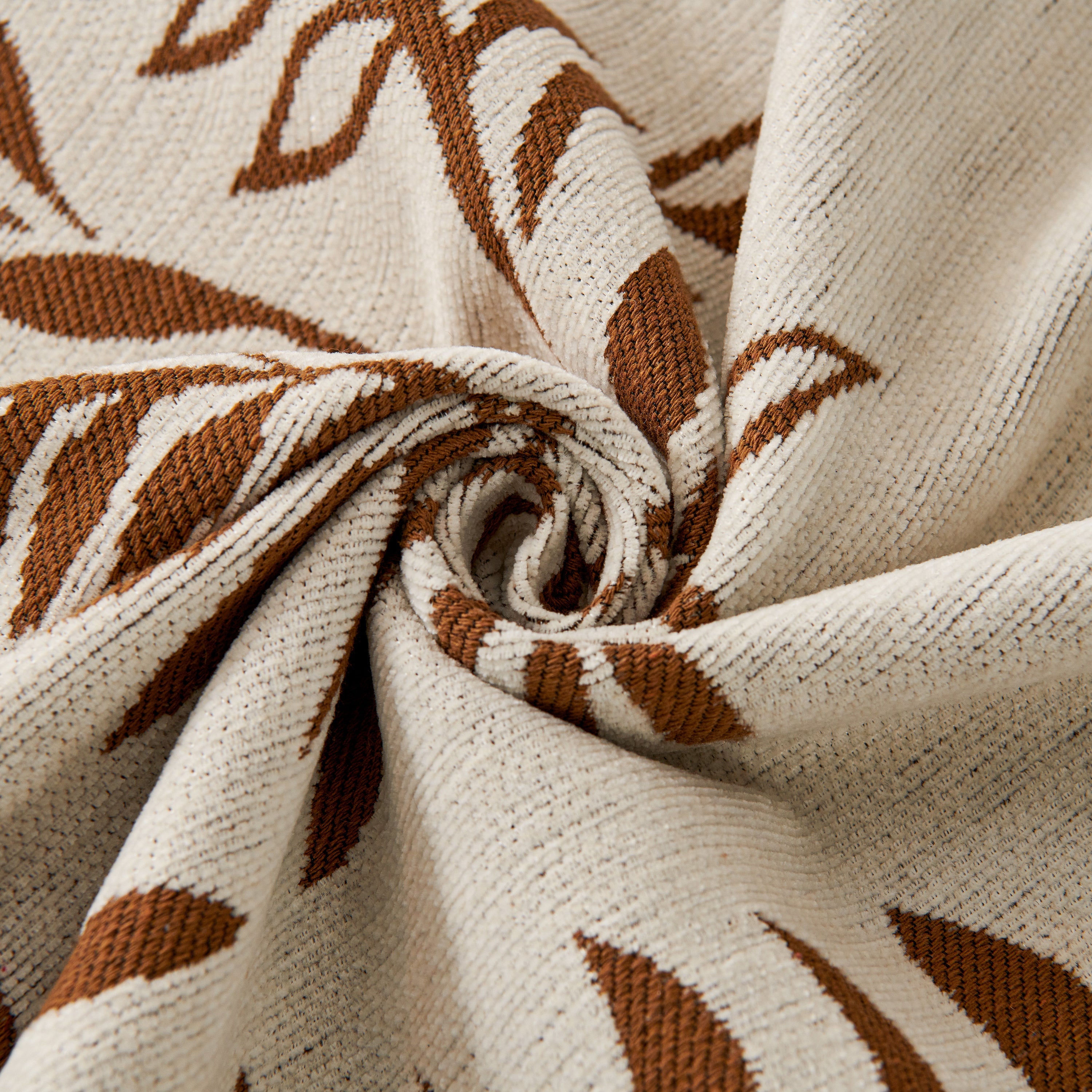 Modern Minimalist Chenille Willow Leaf Pattern Couch Cover Blanket, Luxurious Blankets For The Sofa