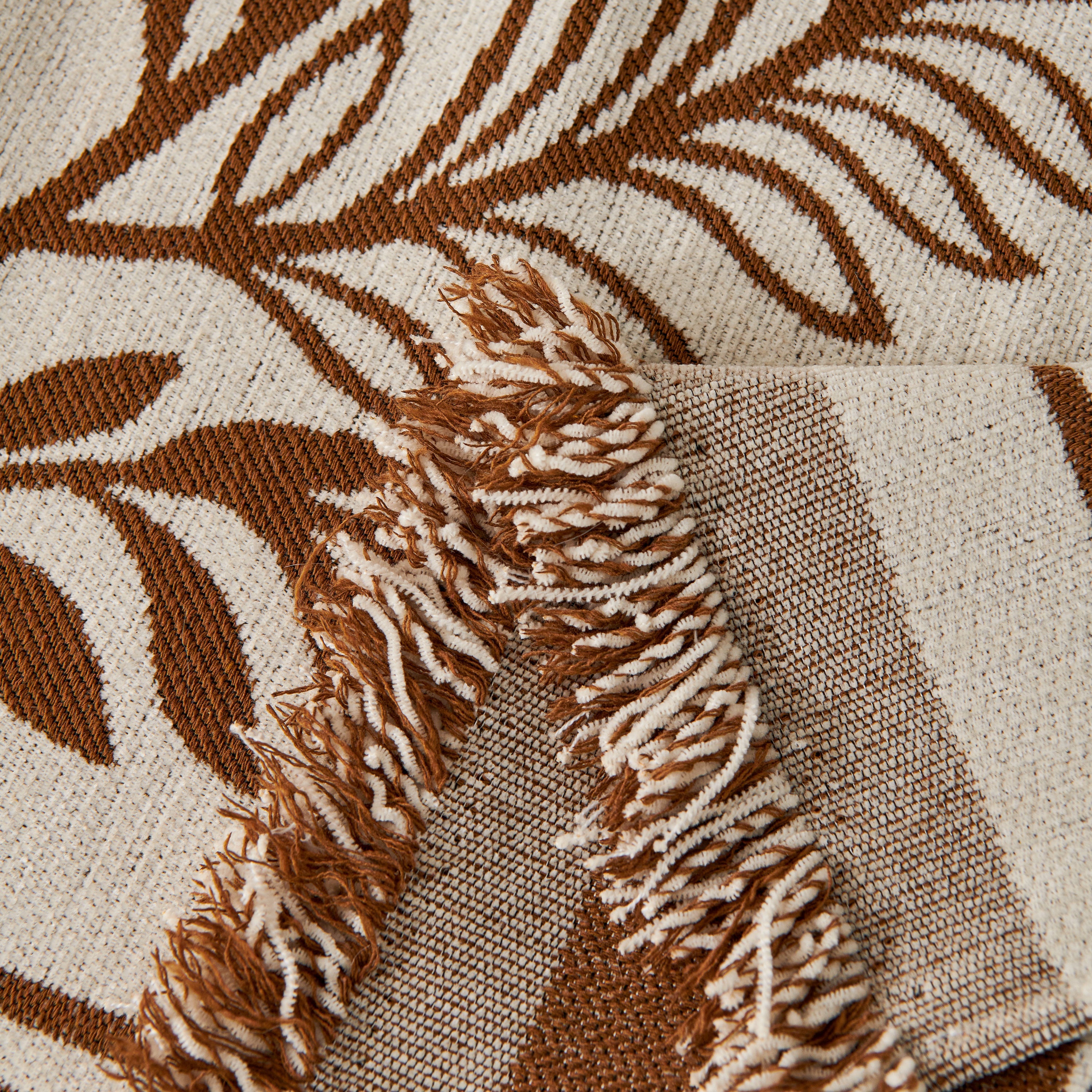 Modern Minimalist Chenille Willow Leaf Pattern Couch Cover Blanket, Luxurious Blankets For The Sofa