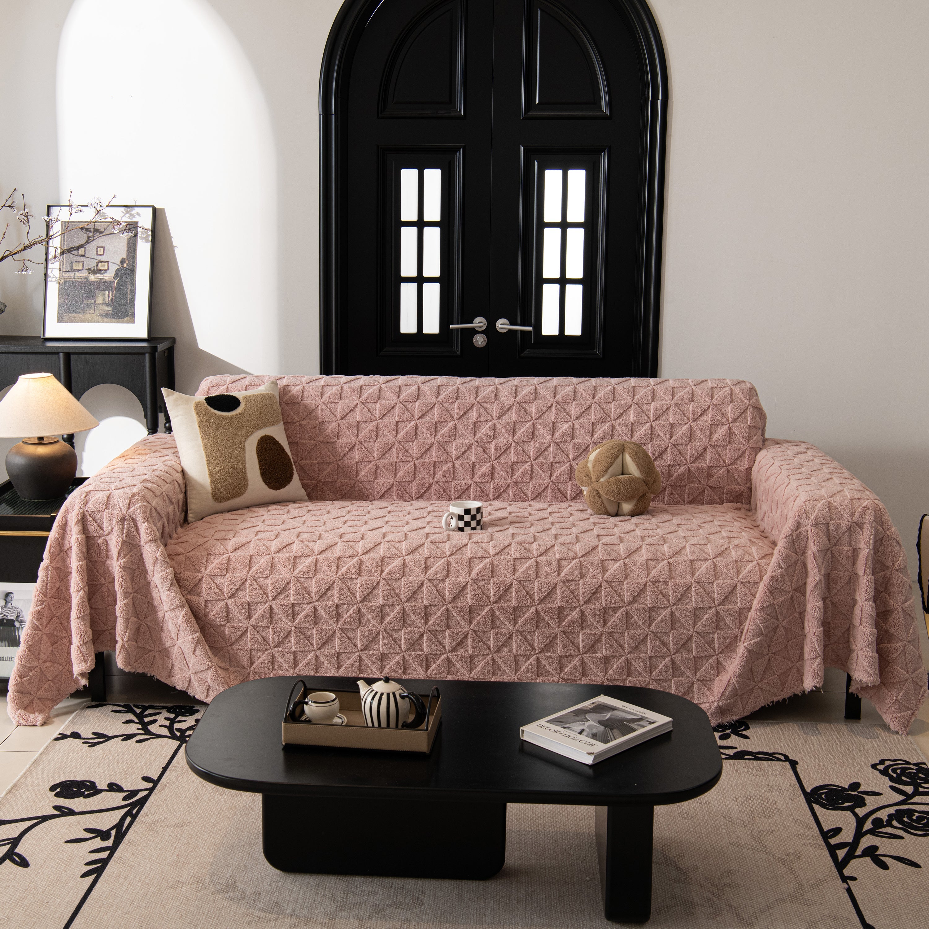 Plush Soft Couch Cover For Sofa And Furniture Lightweight Throw Blankets For Sectional Couch