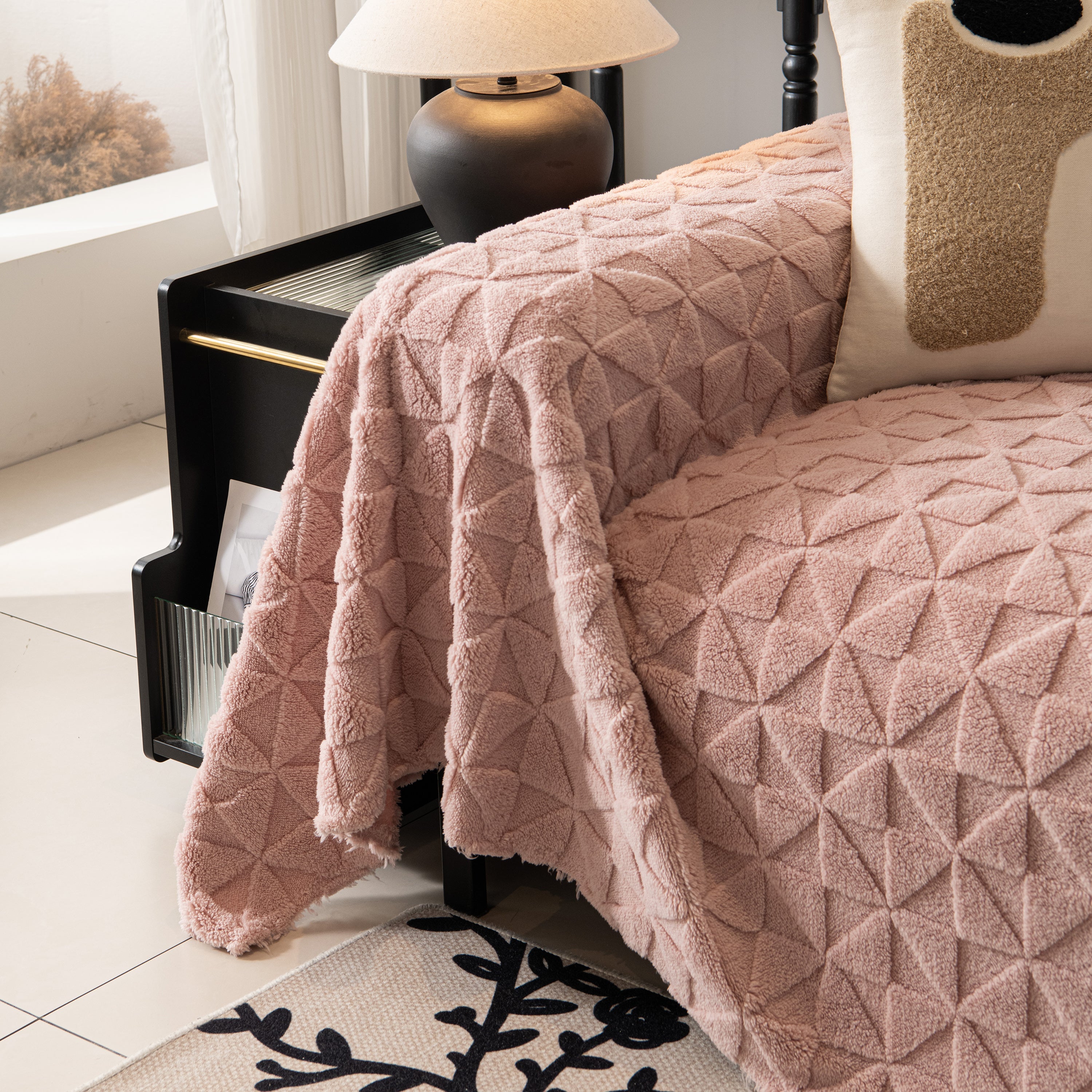 Plush Soft Couch Cover For Sofa And Furniture Lightweight Throw Blankets For Sectional Couch