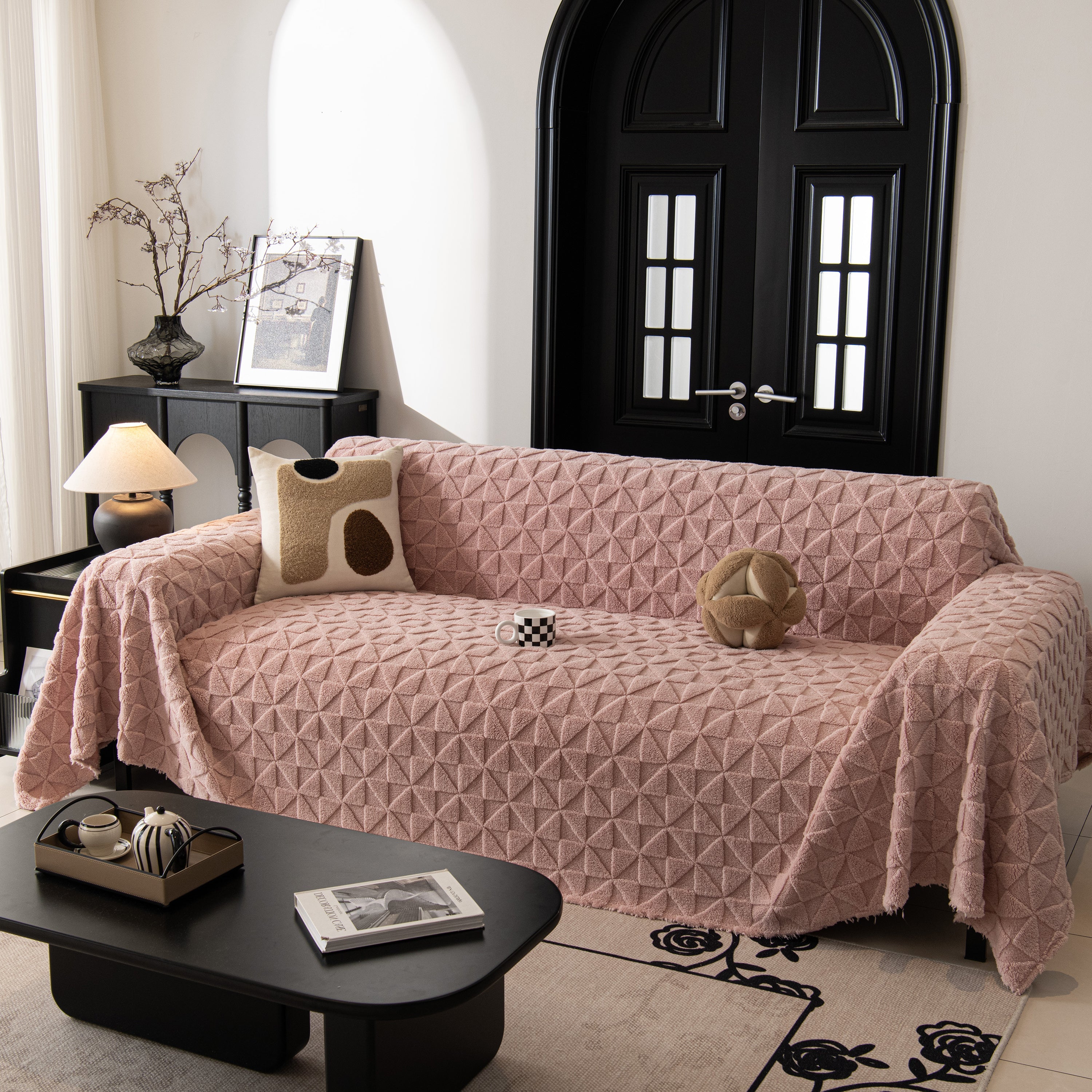 Plush Soft Couch Cover For Sofa And Furniture Lightweight Throw Blankets For Sectional Couch