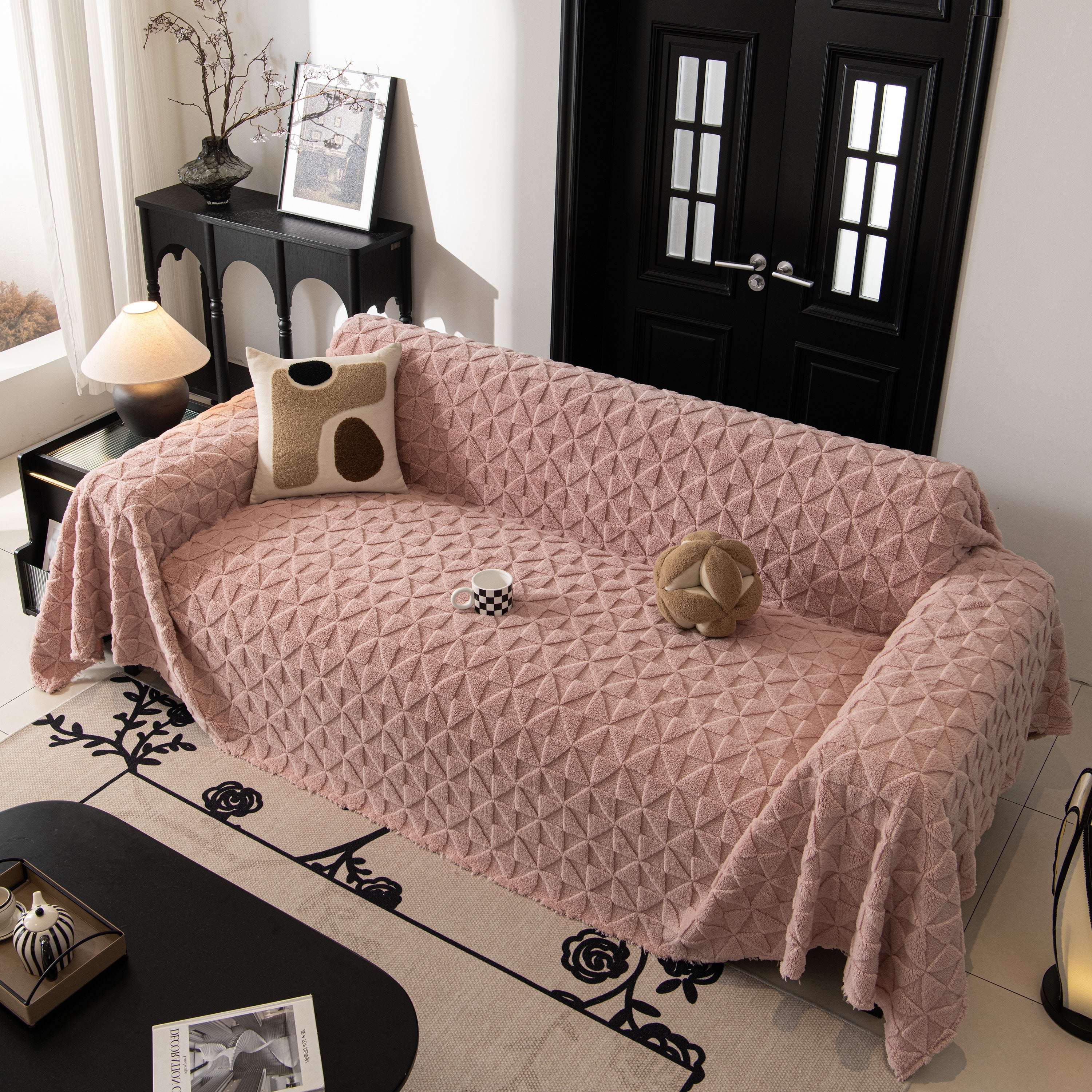 Plush Soft Couch Cover For Sofa And Furniture Lightweight Throw Blankets For Sectional Couch