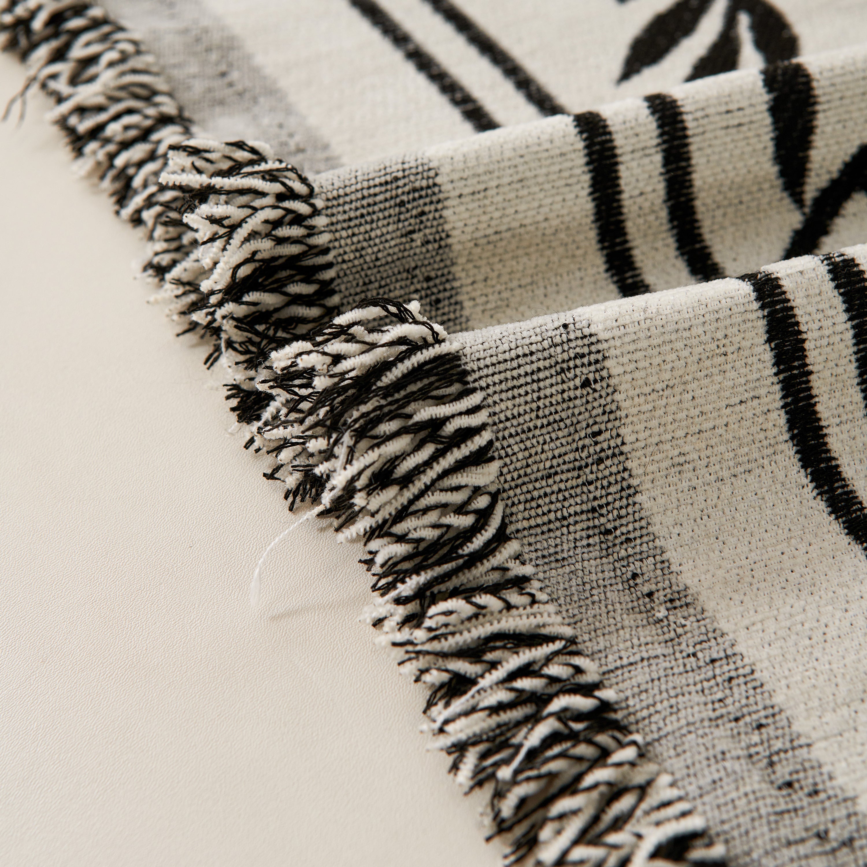 Modern Minimalist Chenille Willow Leaf Pattern Couch Cover Blanket, Luxurious Blankets For The Sofa