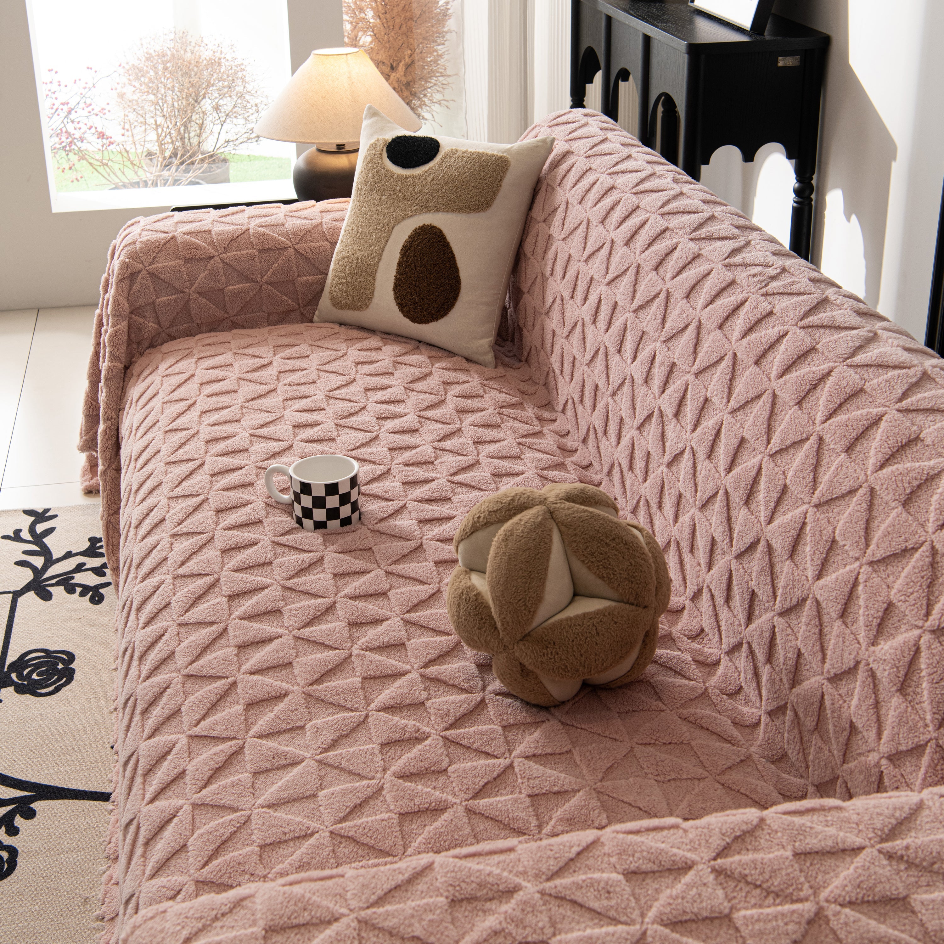 Plush Soft Couch Cover For Sofa And Furniture Lightweight Throw Blankets For Sectional Couch