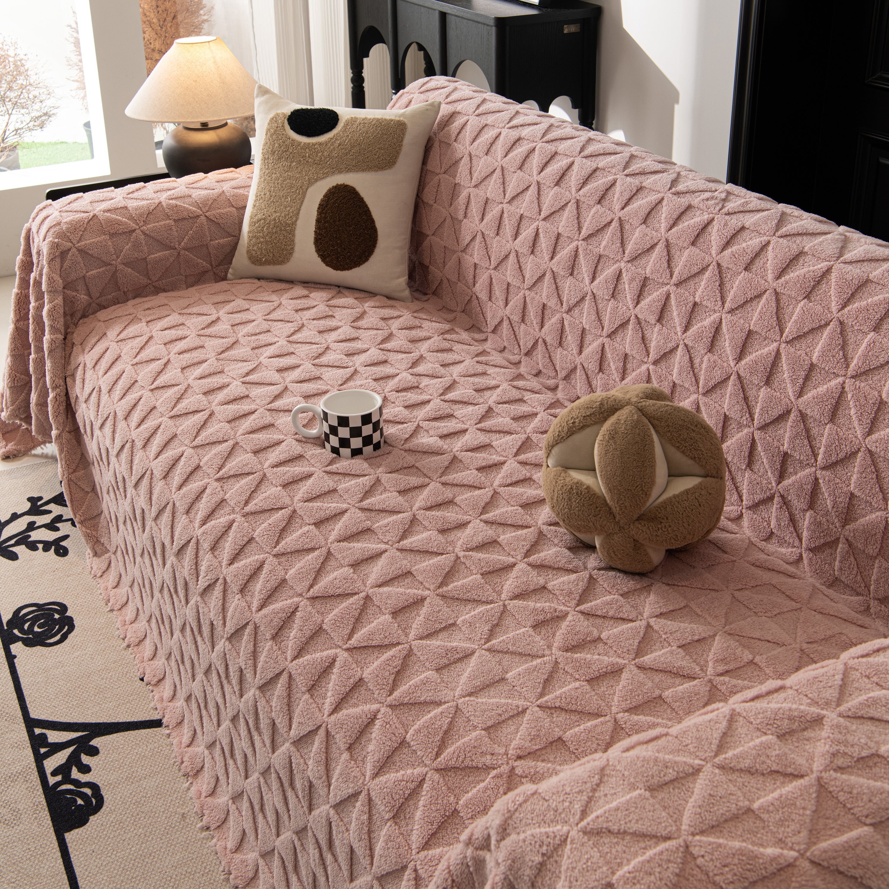 Plush Soft Couch Cover For Sofa And Furniture Lightweight Throw Blankets For Sectional Couch