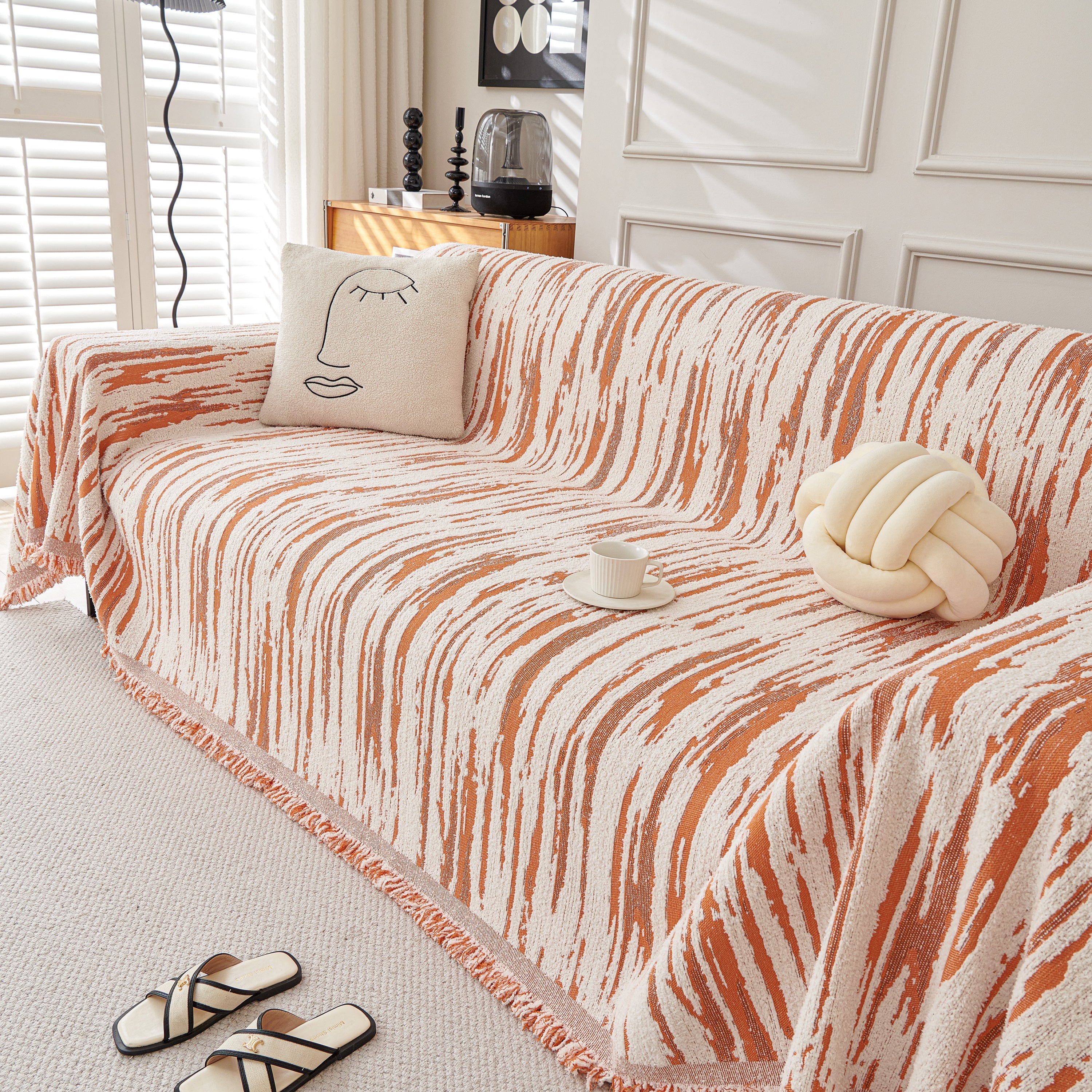 Reversible Sofa Throw Blanket, Couch Cover Sofa Slipcover For Most Shape Sofas