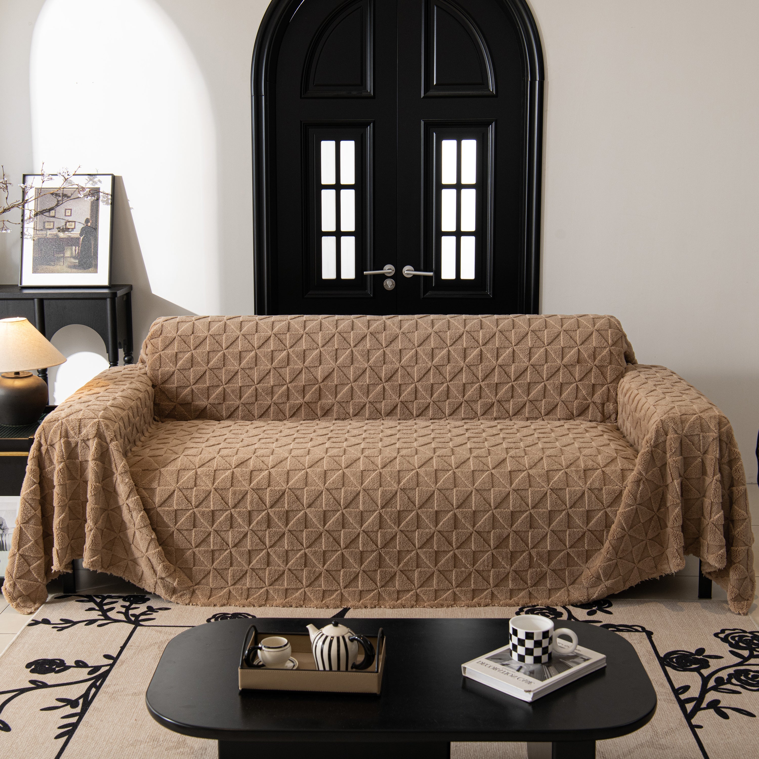 Plush Soft Couch Cover For Sofa And Furniture Lightweight Throw Blankets For Sectional Couch