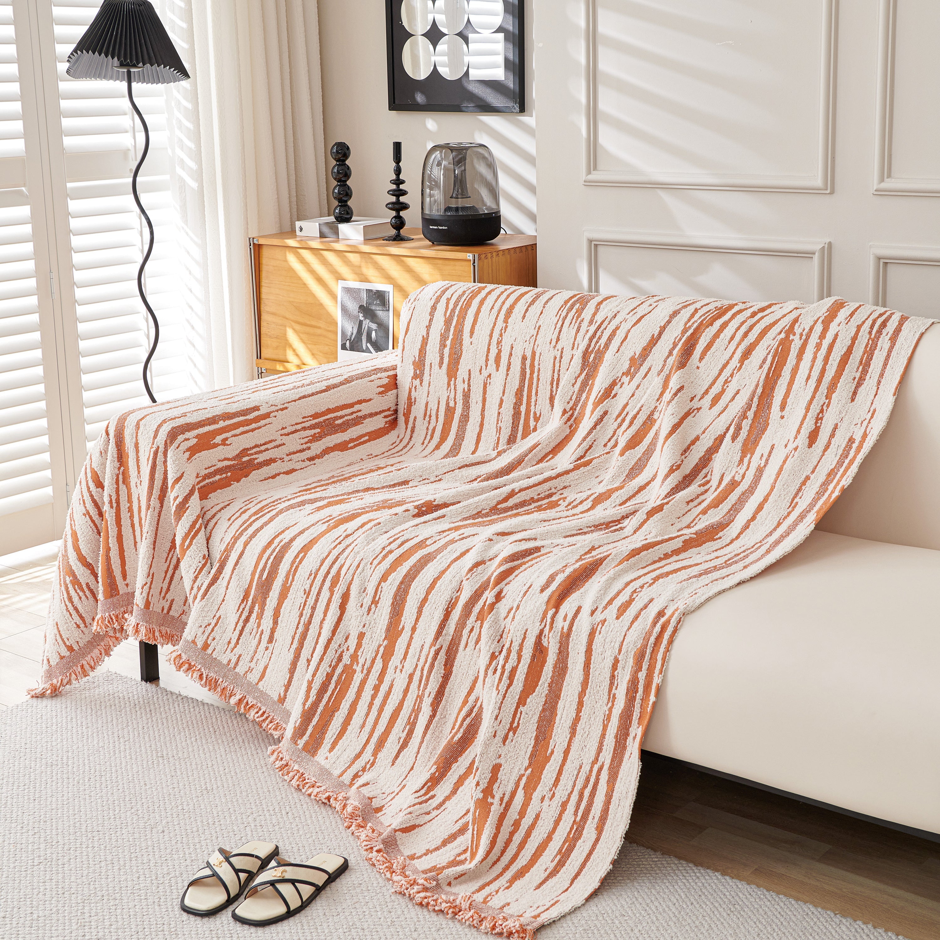 Reversible Sofa Throw Blanket, Couch Cover Sofa Slipcover For Most Shape Sofas