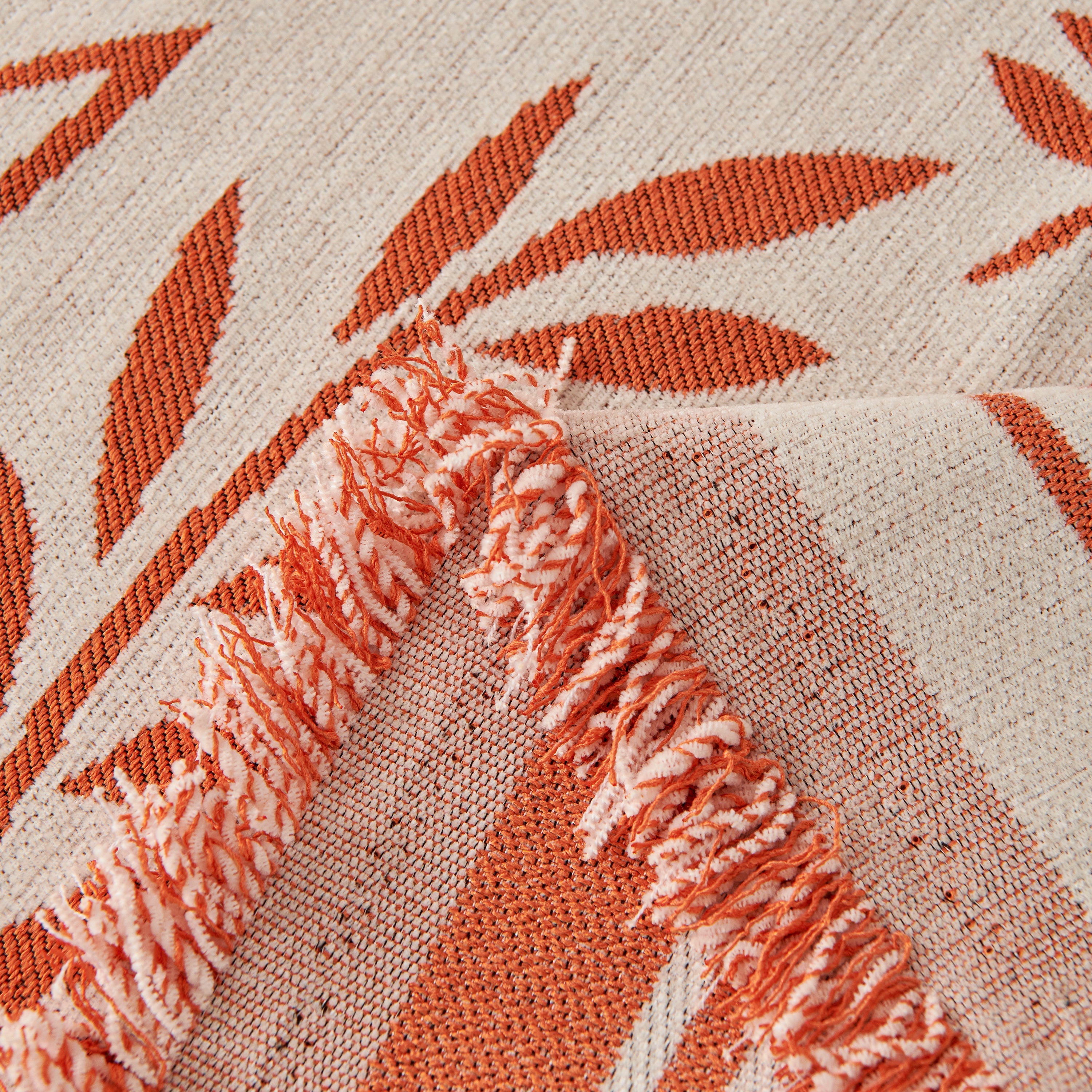Modern Minimalist Chenille Willow Leaf Pattern Couch Cover Blanket, Luxurious Blankets For The Sofa
