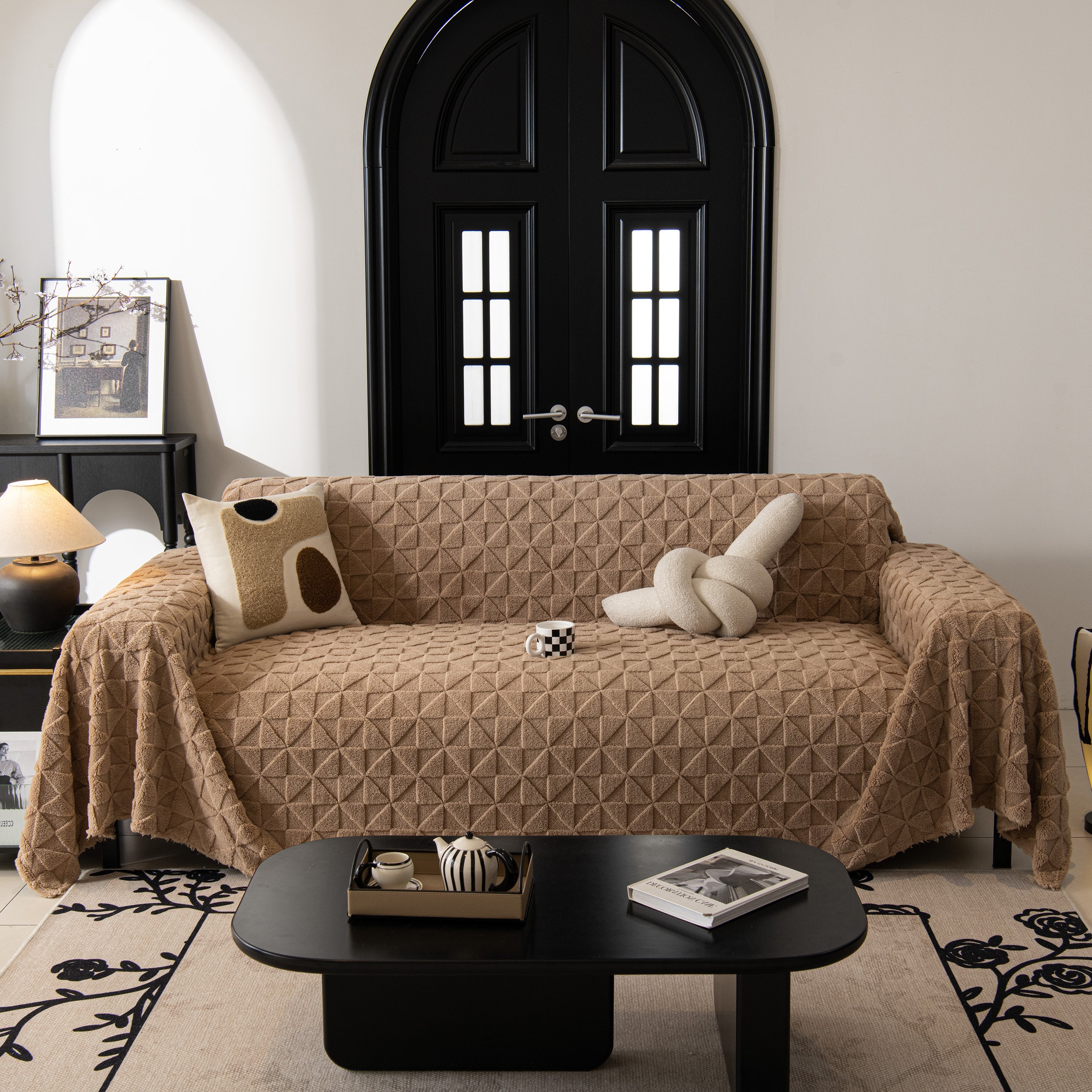 Plush Soft Couch Cover For Sofa And Furniture Lightweight Throw Blankets For Sectional Couch