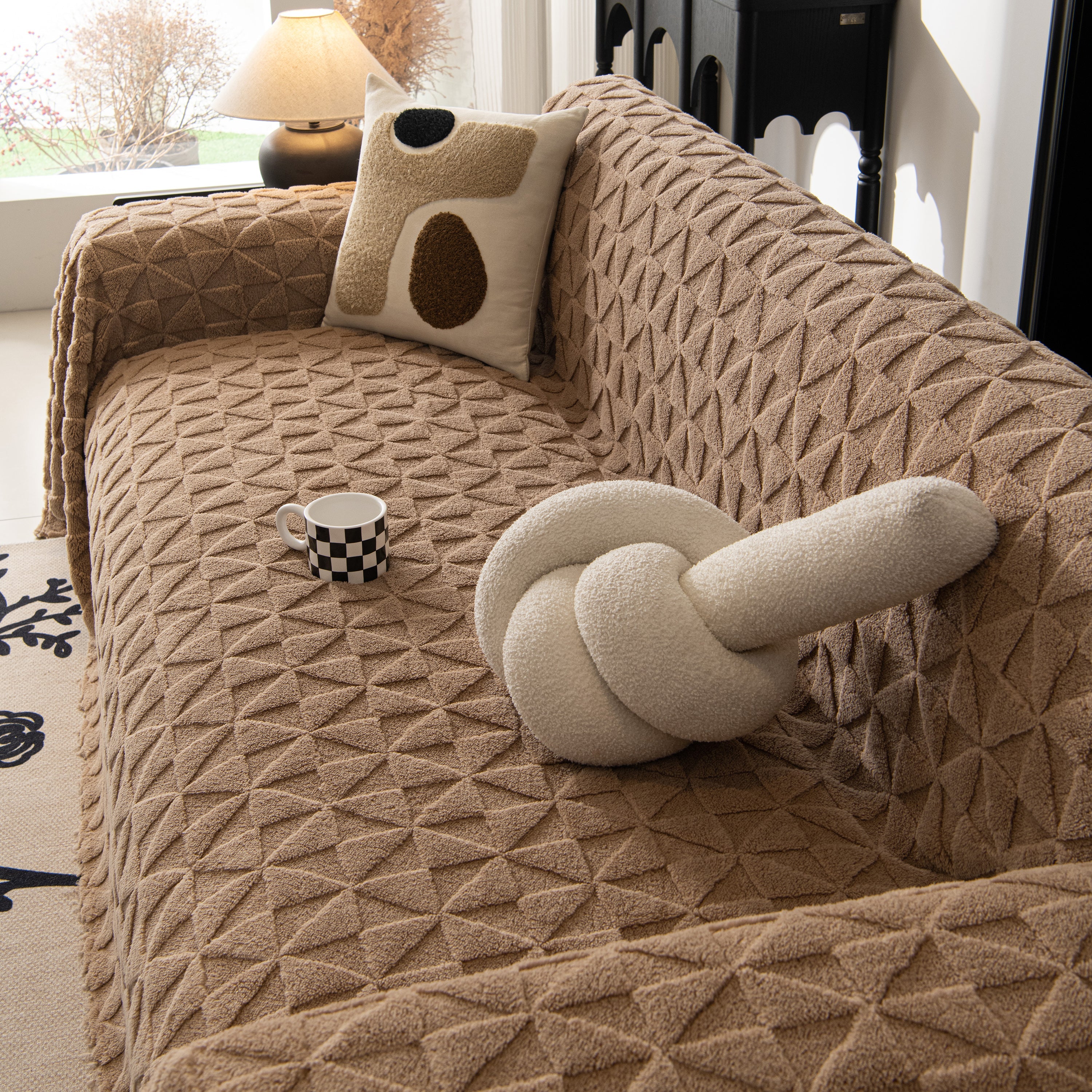 Plush Soft Couch Cover For Sofa And Furniture Lightweight Throw Blankets For Sectional Couch