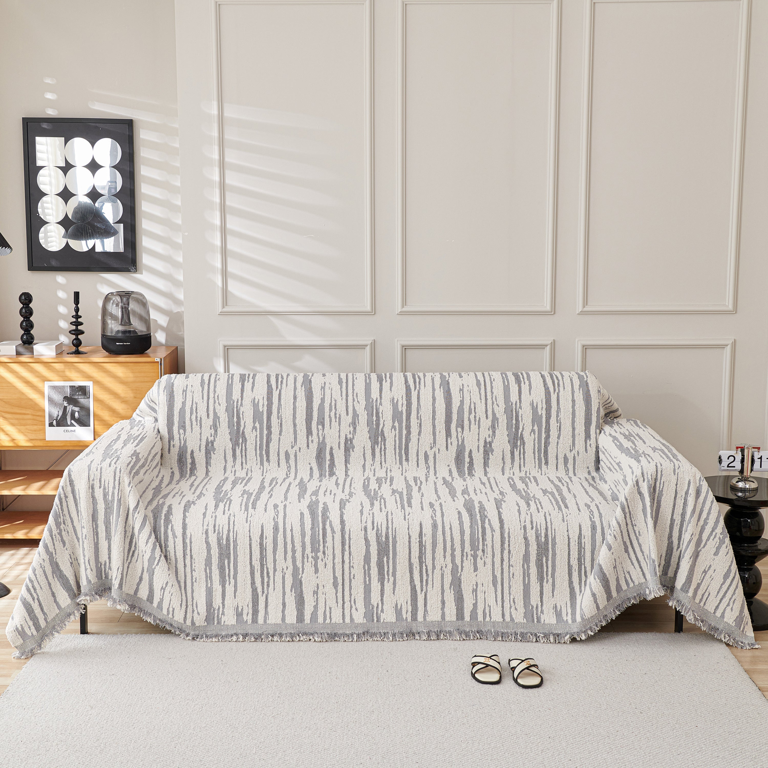 Reversible Sofa Throw Blanket, Couch Cover Sofa Slipcover For Most Shape Sofas